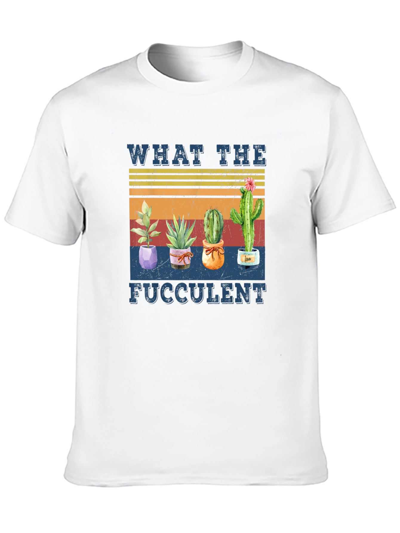 Black What The Fucculent Cactus Graphic Tee view 10