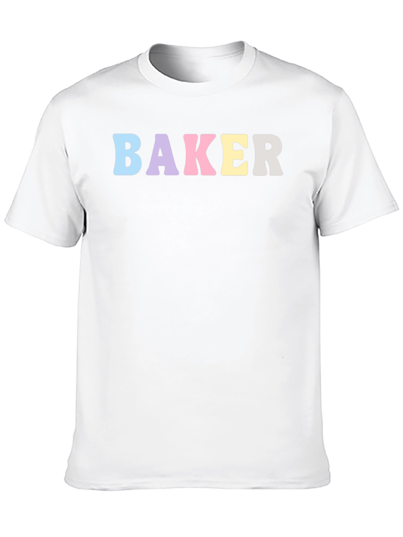 Black Pastel Baker T-Shirt - Black Cotton Crew Neck view 10