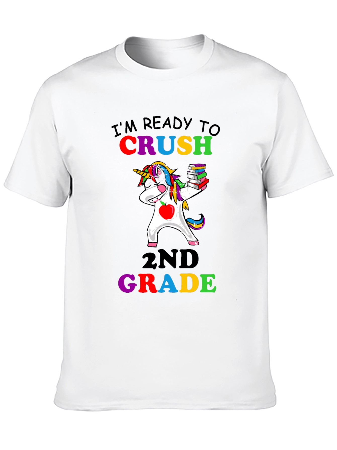 Black Ready to Crush 2nd Grade Unicorn T-Shirt view 10