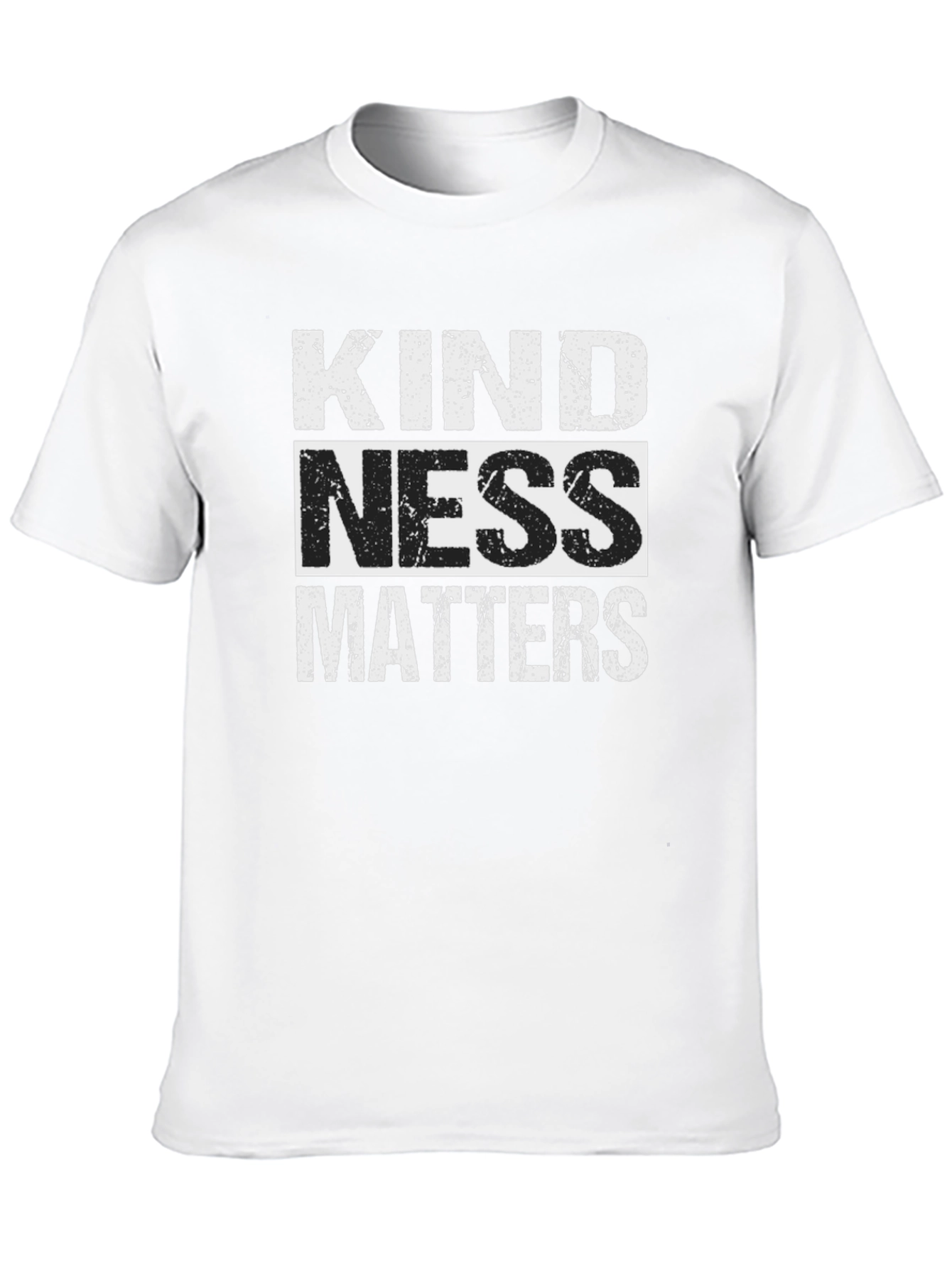 Black Kindness Matters Graphic Tee - Black Crew Neck view 10