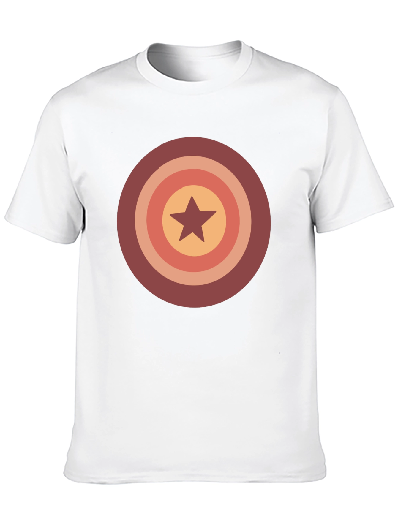 Black Retro Star Target Graphic Tee - Casual Wear view 10