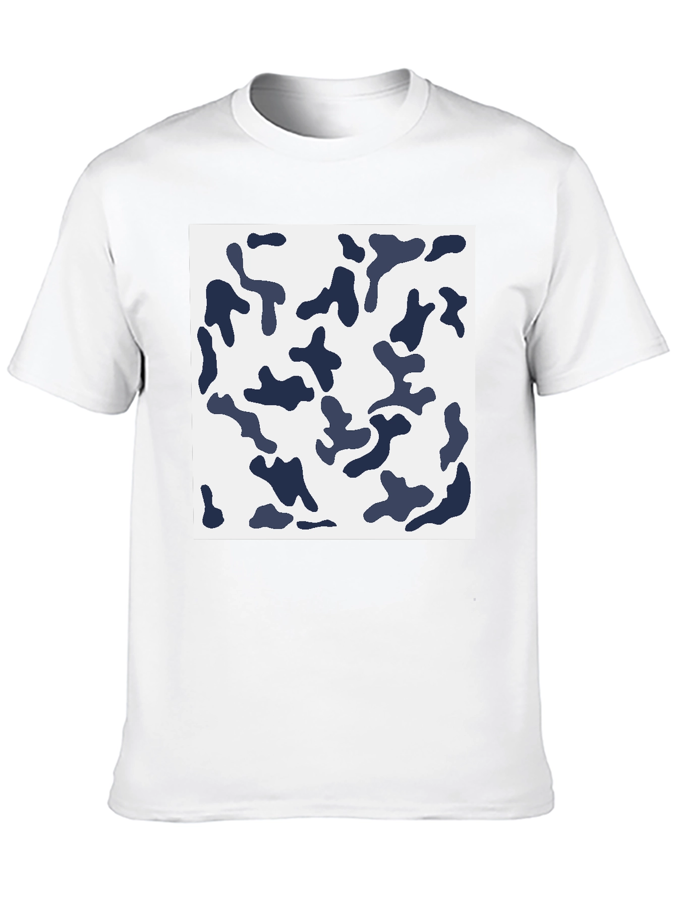 Black Cool Camo Graphic Tee - Men's Black Cotton T-Shirt view 10