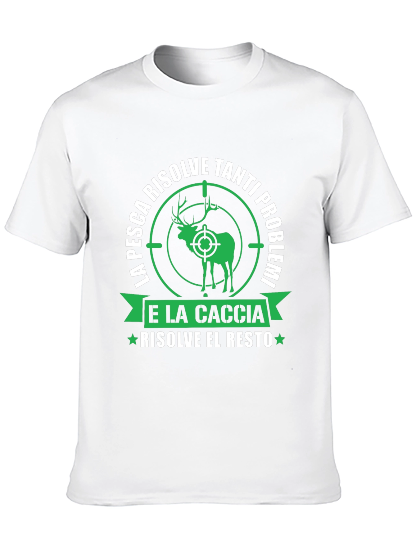 Black Fishing & Hunting T-Shirt: Problem Solver Tee view 10