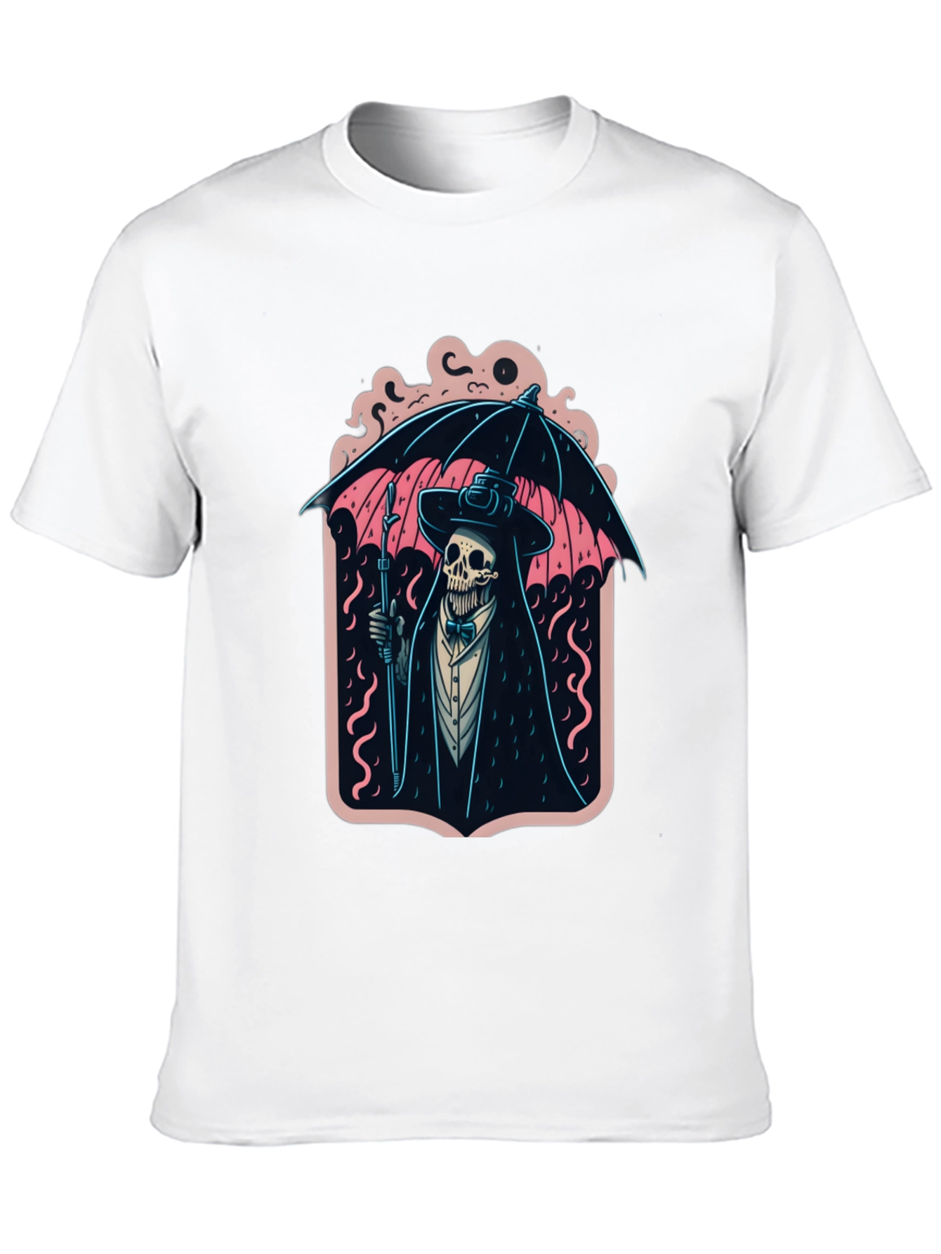 Black Grim Reaper Umbrella Graphic Tee view 10