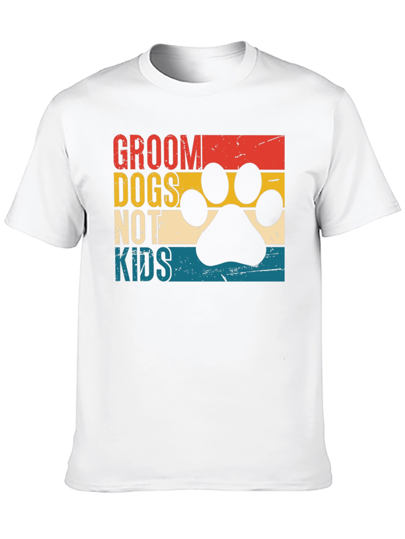 Black Groom Dogs Not Kids Tee - Funny Dog Lover Shirt view 10
