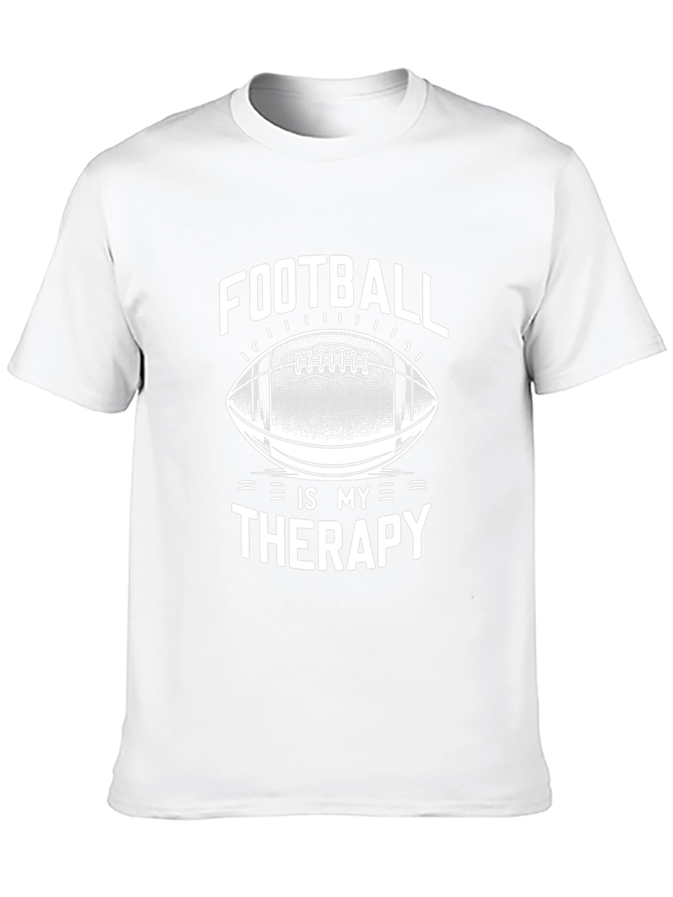 Black Football Is My Therapy Graphic T-Shirt view 10