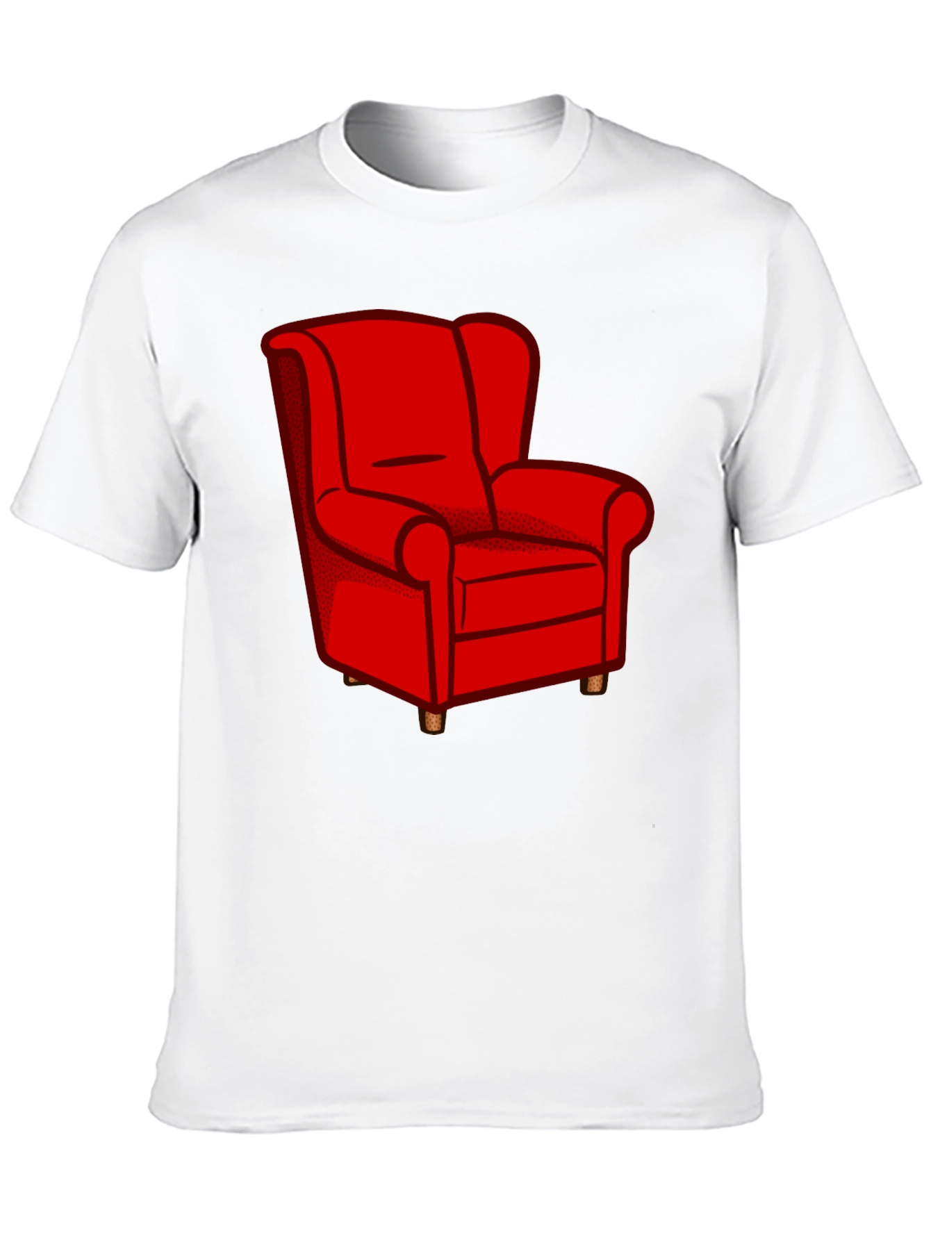 Black Red Chair Graphic Tee - Stylish Comfort view 10