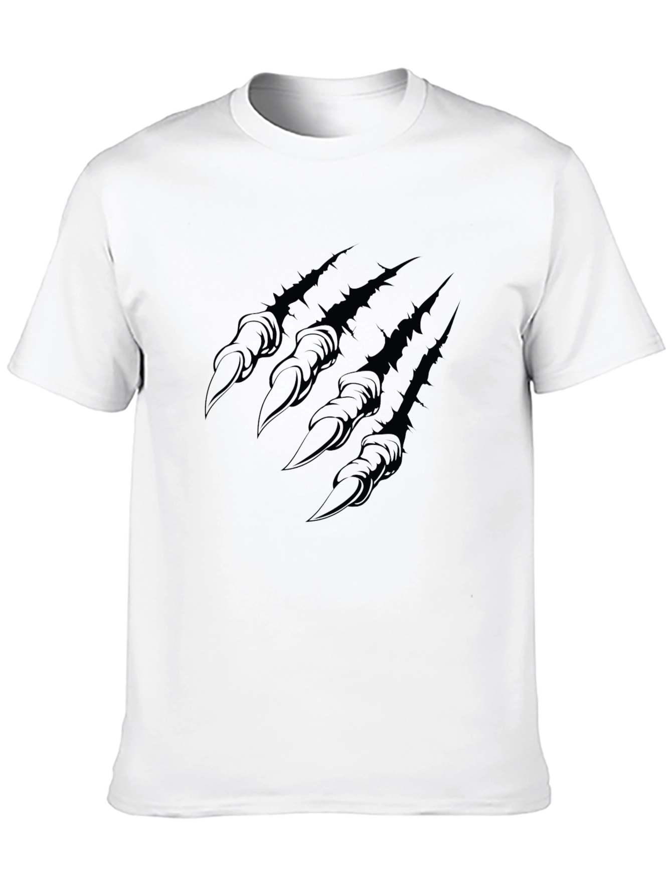 Black Claw Scratch Graphic Print T-Shirt view 10