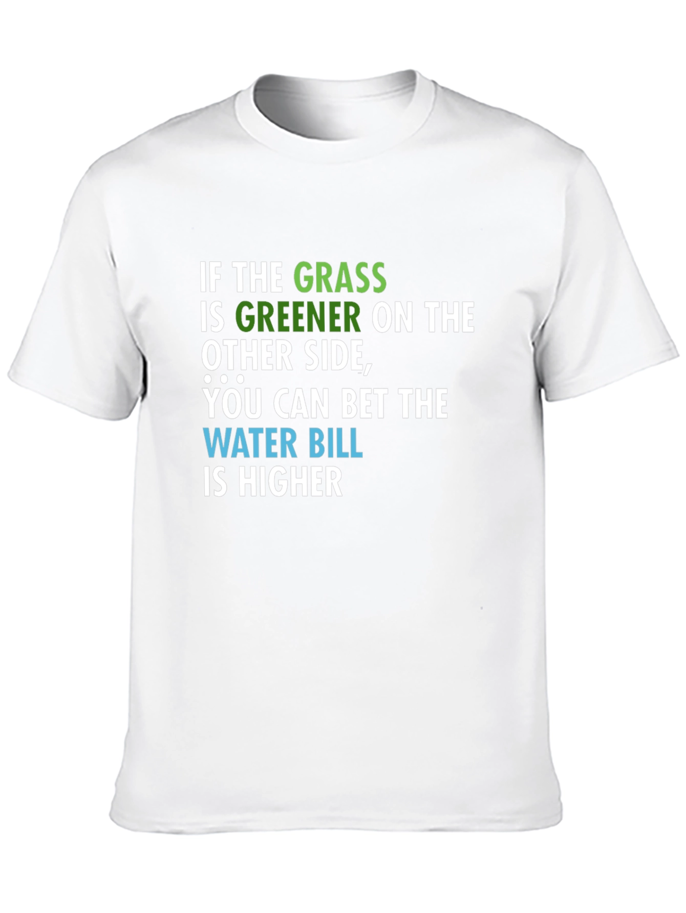 Black Greener Grass Water Bill Graphic T-Shirt view 10