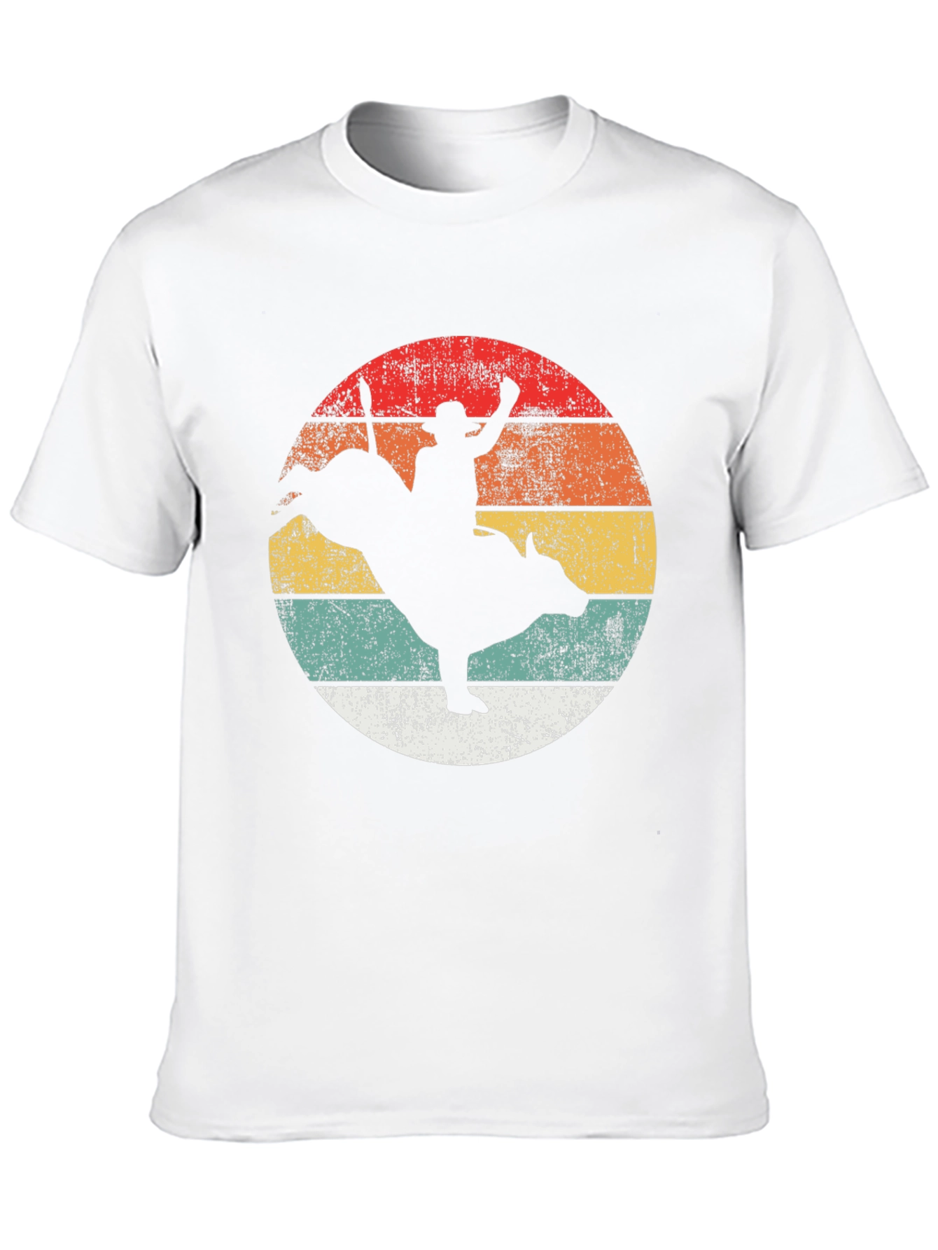 Black Retro Rodeo T-Shirt - Western Bull Riding Tee view 10