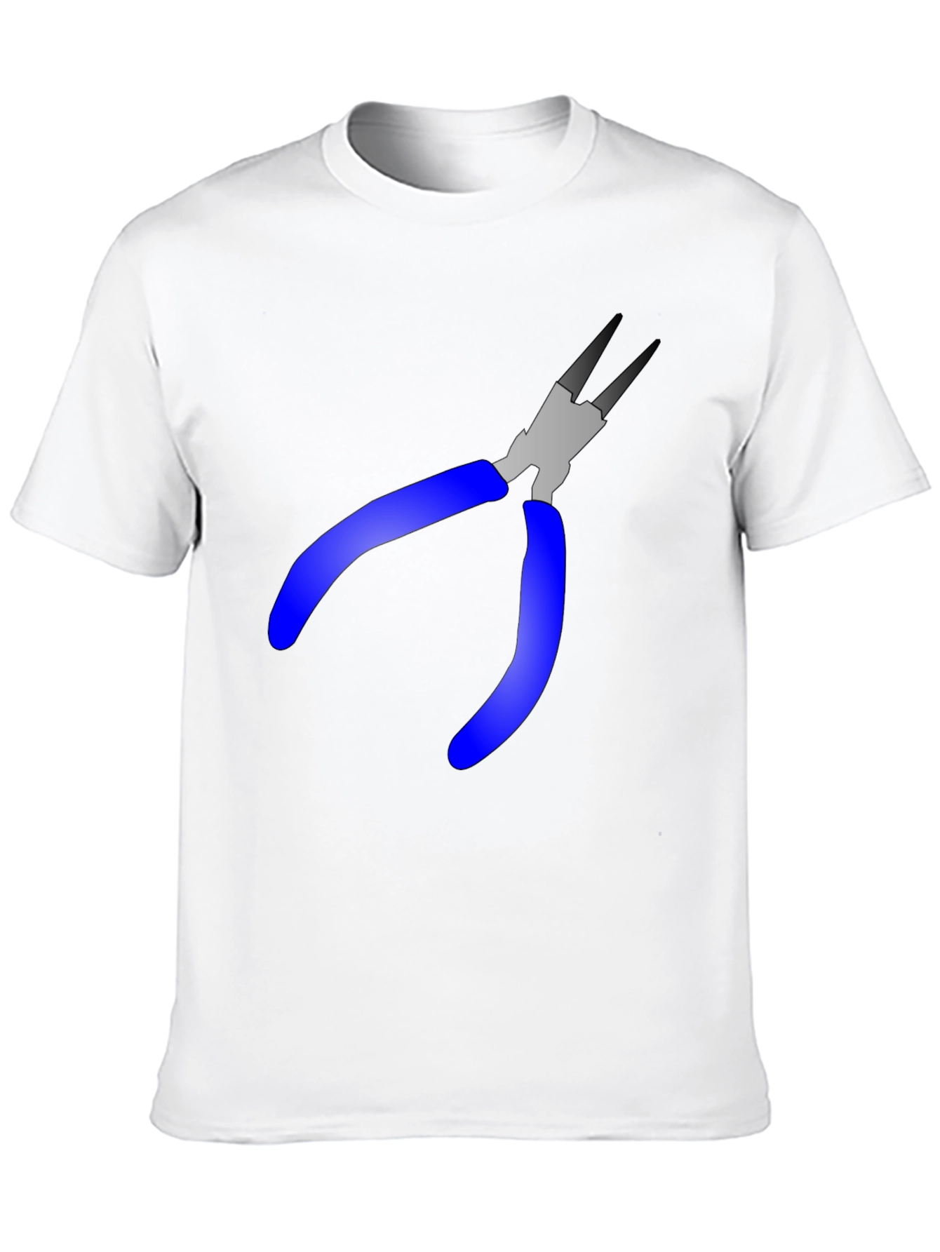 Black Pliers Graphic Tee - Black Cotton Blend T-Shirt view 10