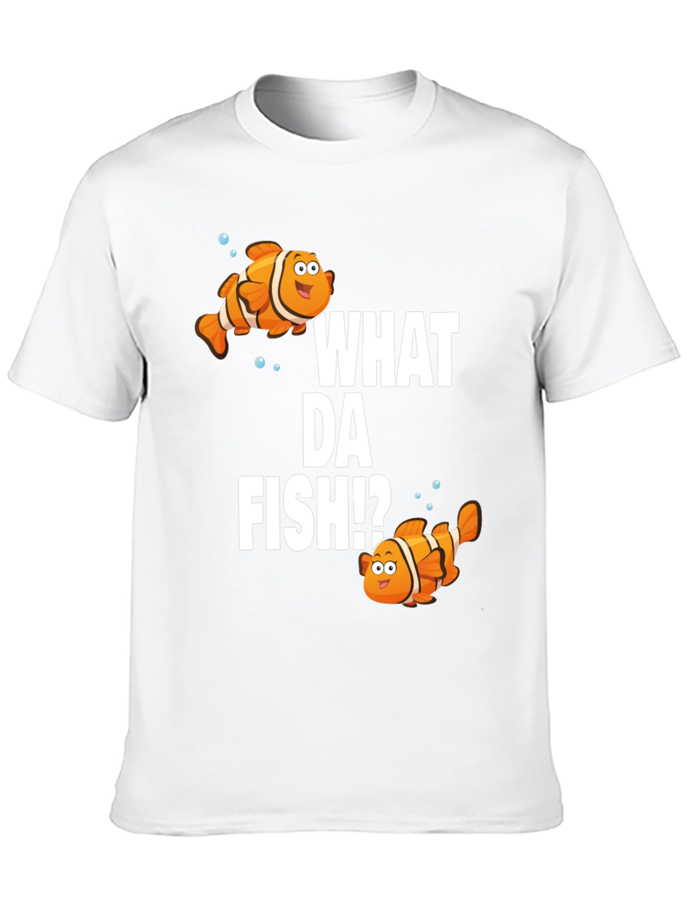 Black What Da Fish!? Graphic T-Shirt view 10