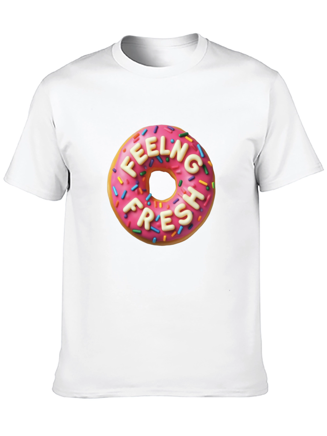 Black Feeling Fresh Donut Graphic Tee - Stylish & Comfortable view 10