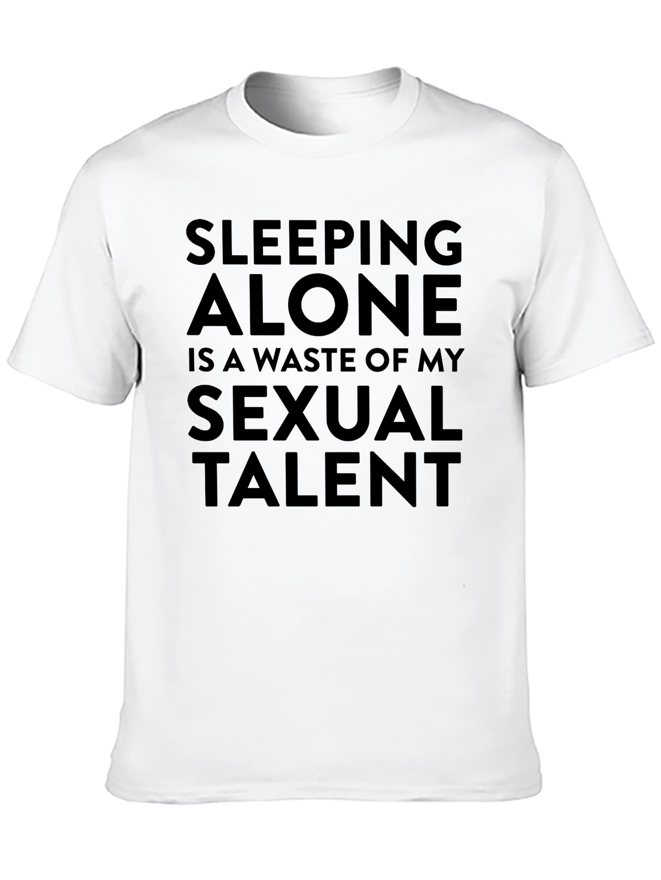 Black Sleeping Alone Sexual Talent Tee view 10