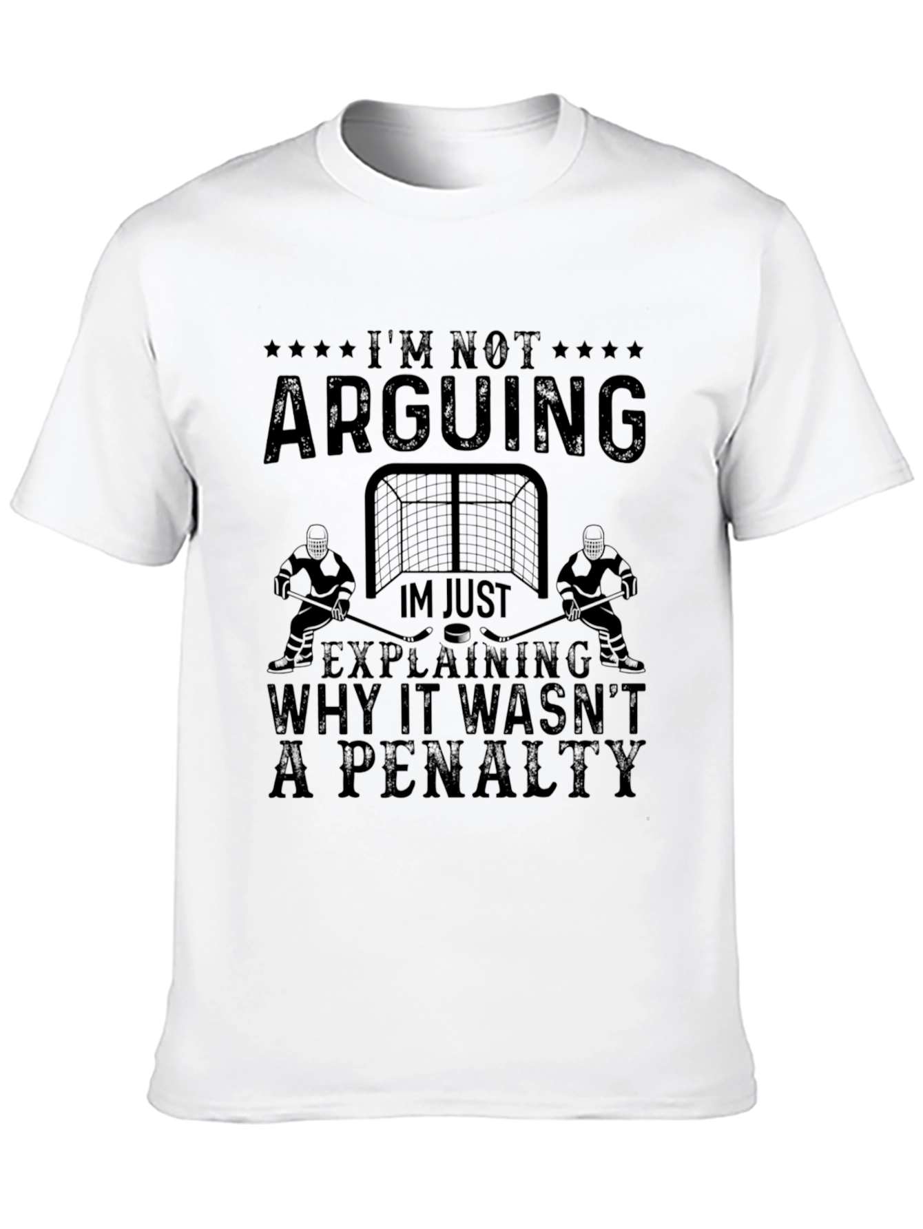 Black Funny Hockey Penalty T-Shirt view 10