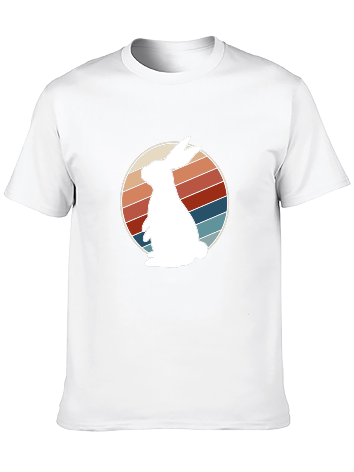 Black Retro Rabbit Graphic Tee view 10