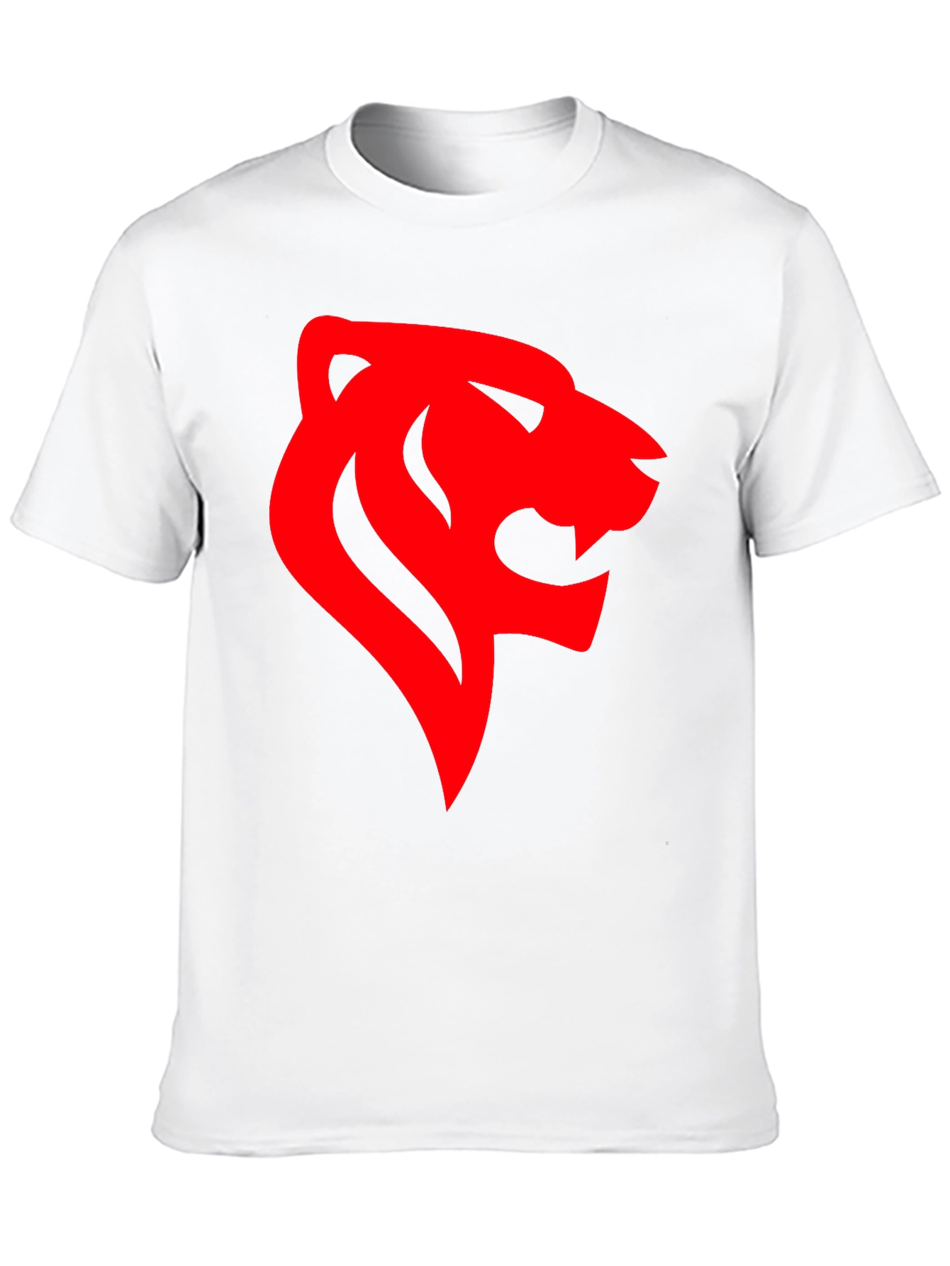 Black Bold Lion Head Graphic Tee - Black view 10