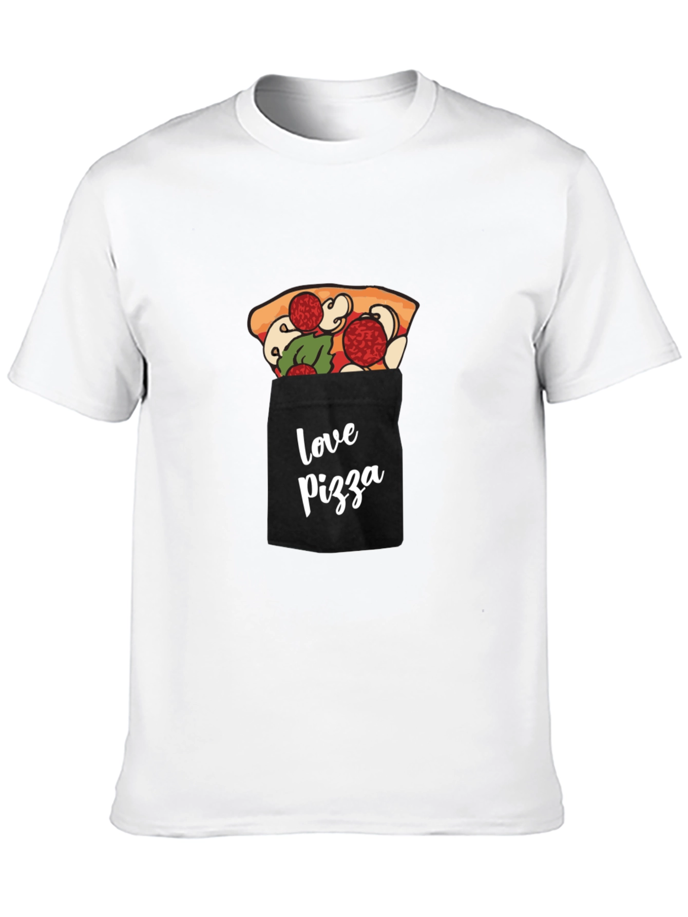 Black Pizza Pocket Graphic Tee - Casual Comfort view 10