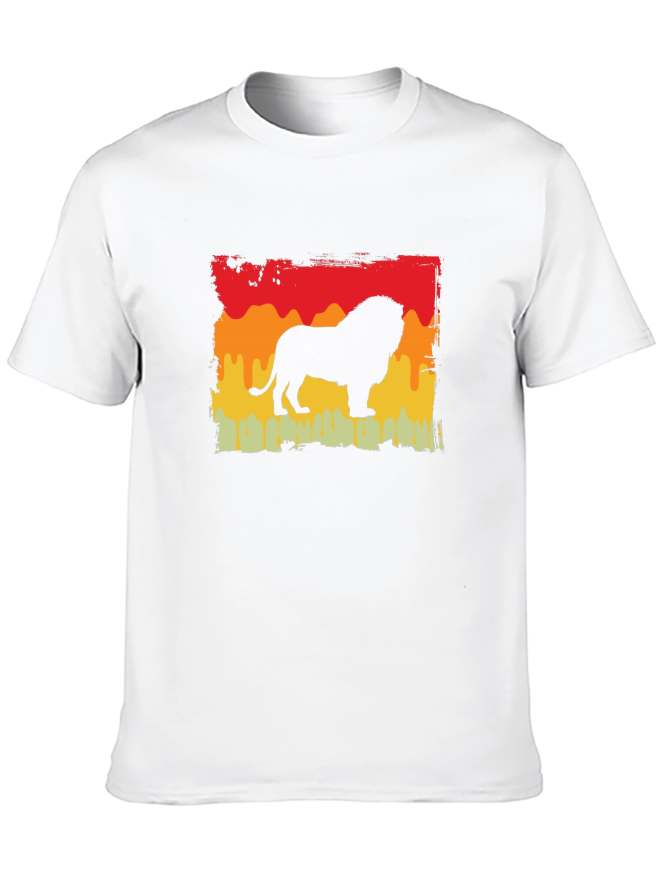 Black Retro Lion Graphic Tee - Classic Style view 10