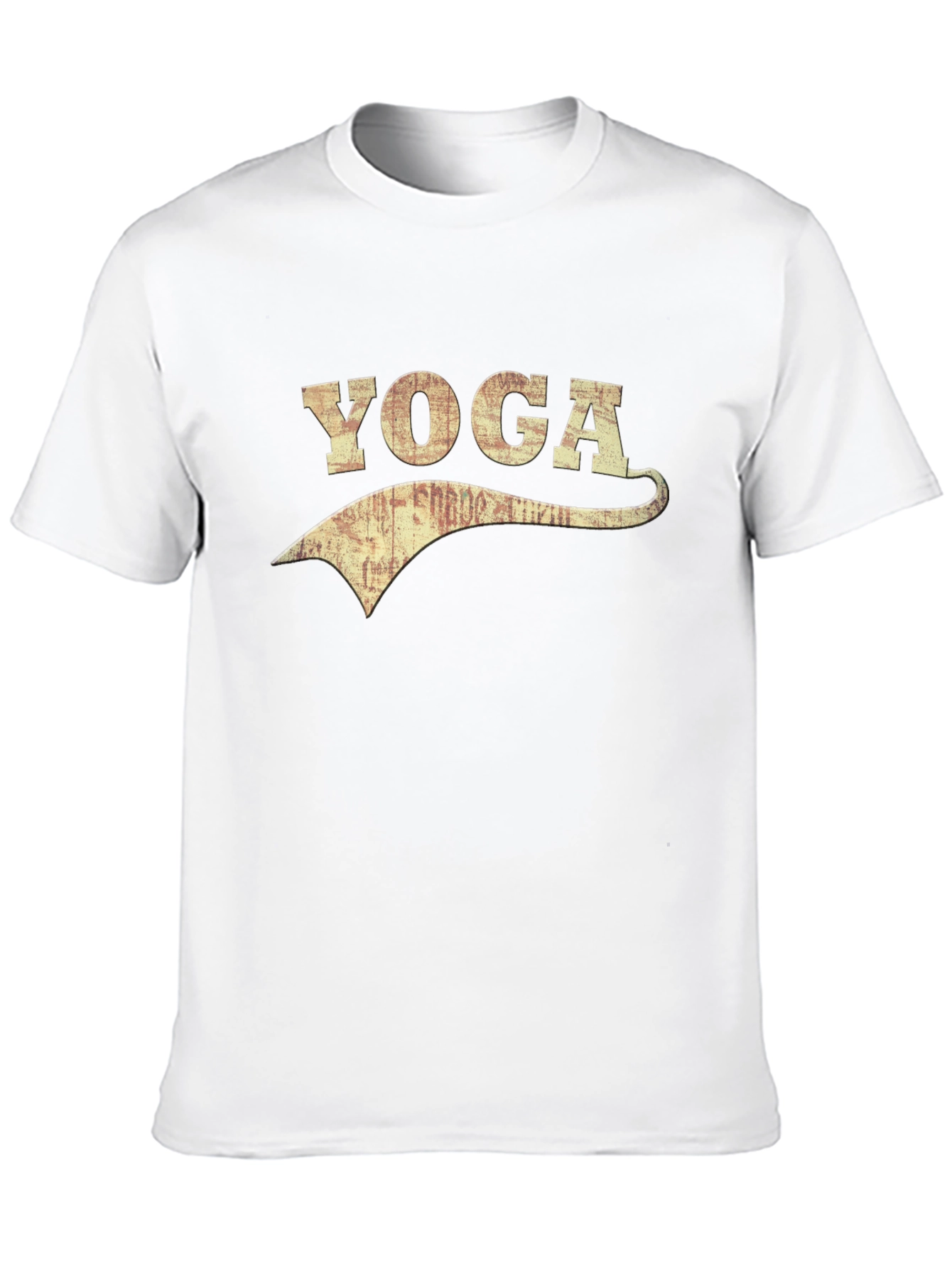 Black Vintage Yoga Graphic Tee - Black Cotton Blend view 10