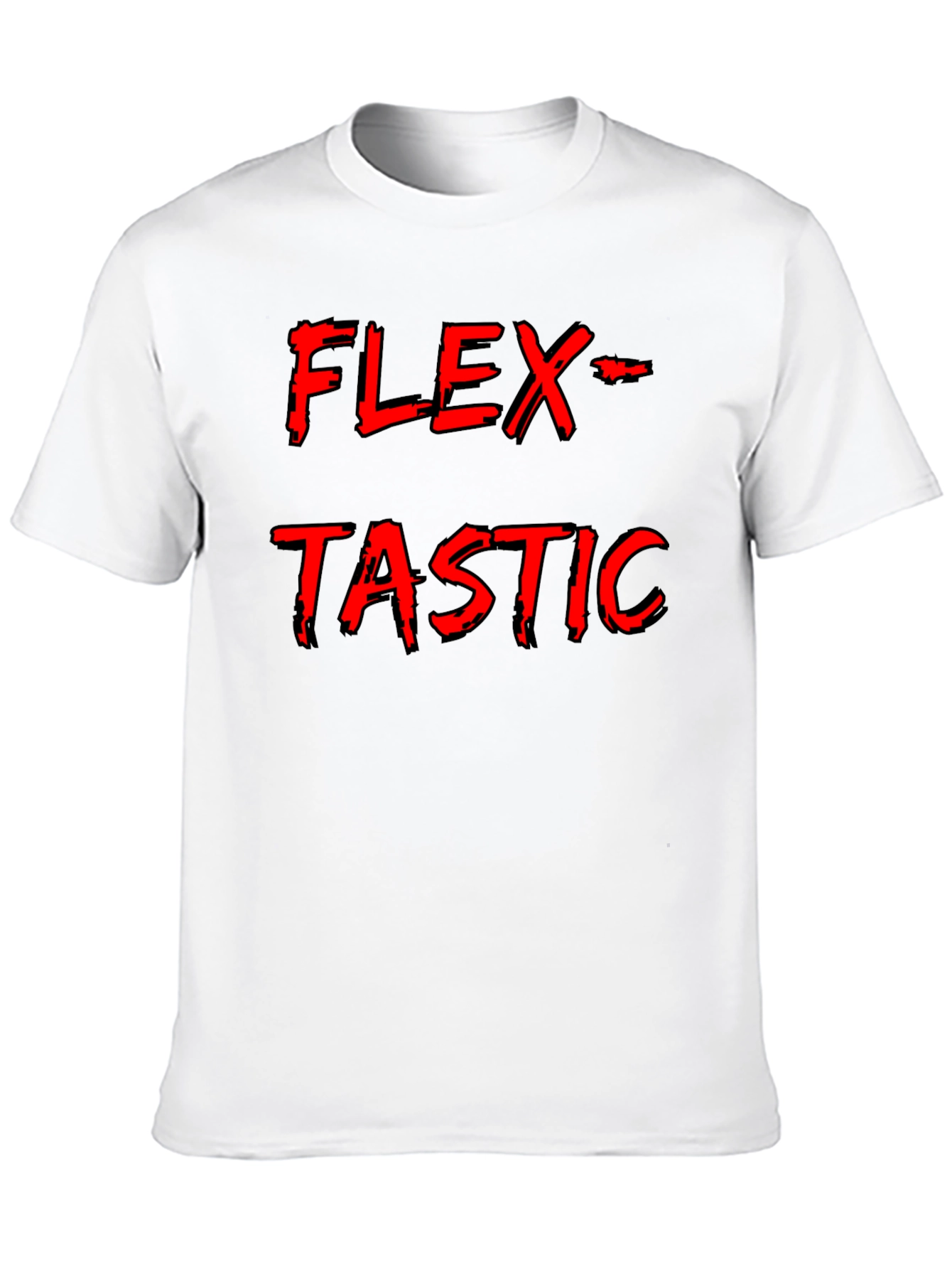 Black Flex-Tastic Men's Black Graphic Tee view 10