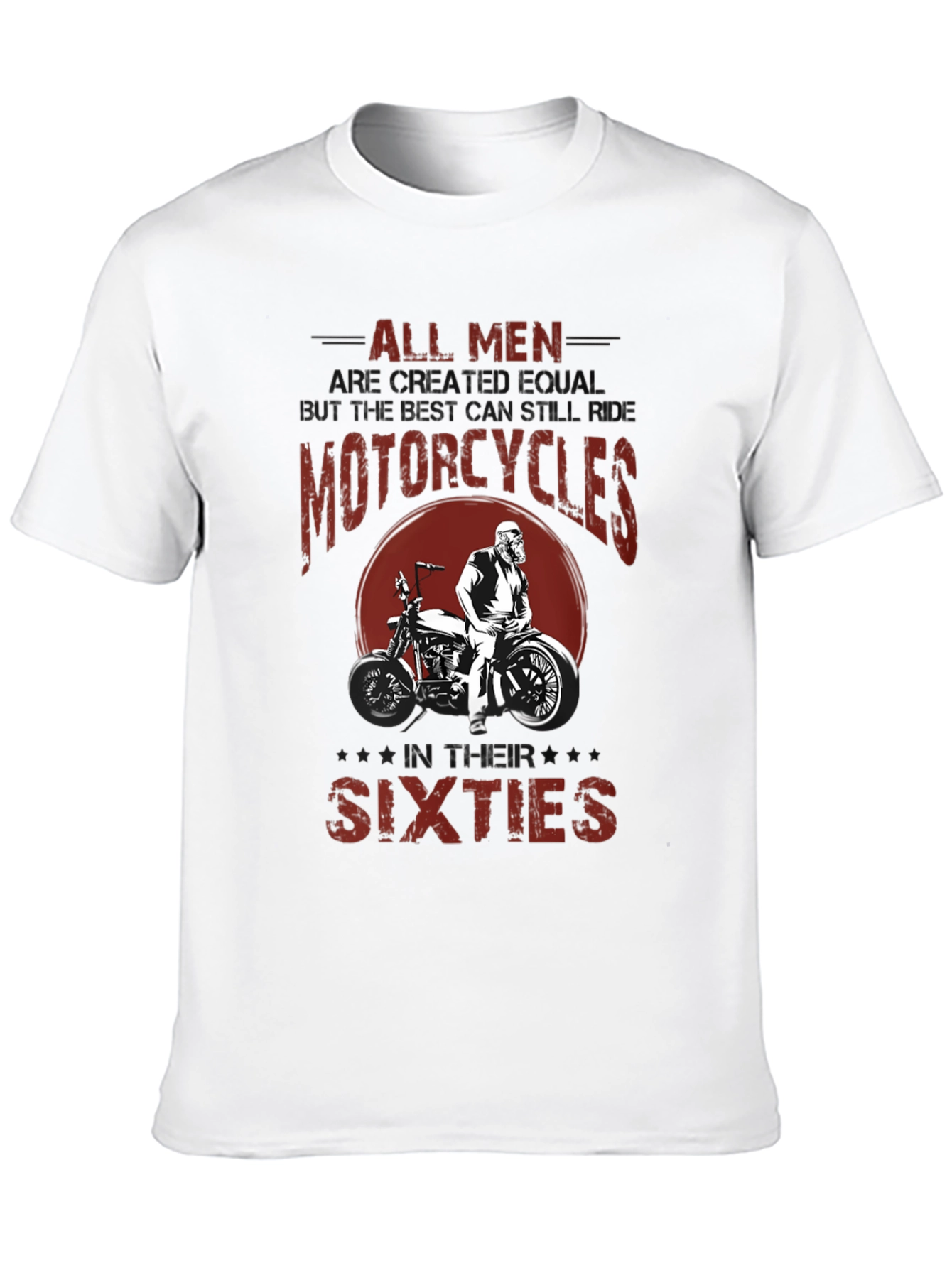 Black All Men Motorcycle Graphic T-Shirt view 10