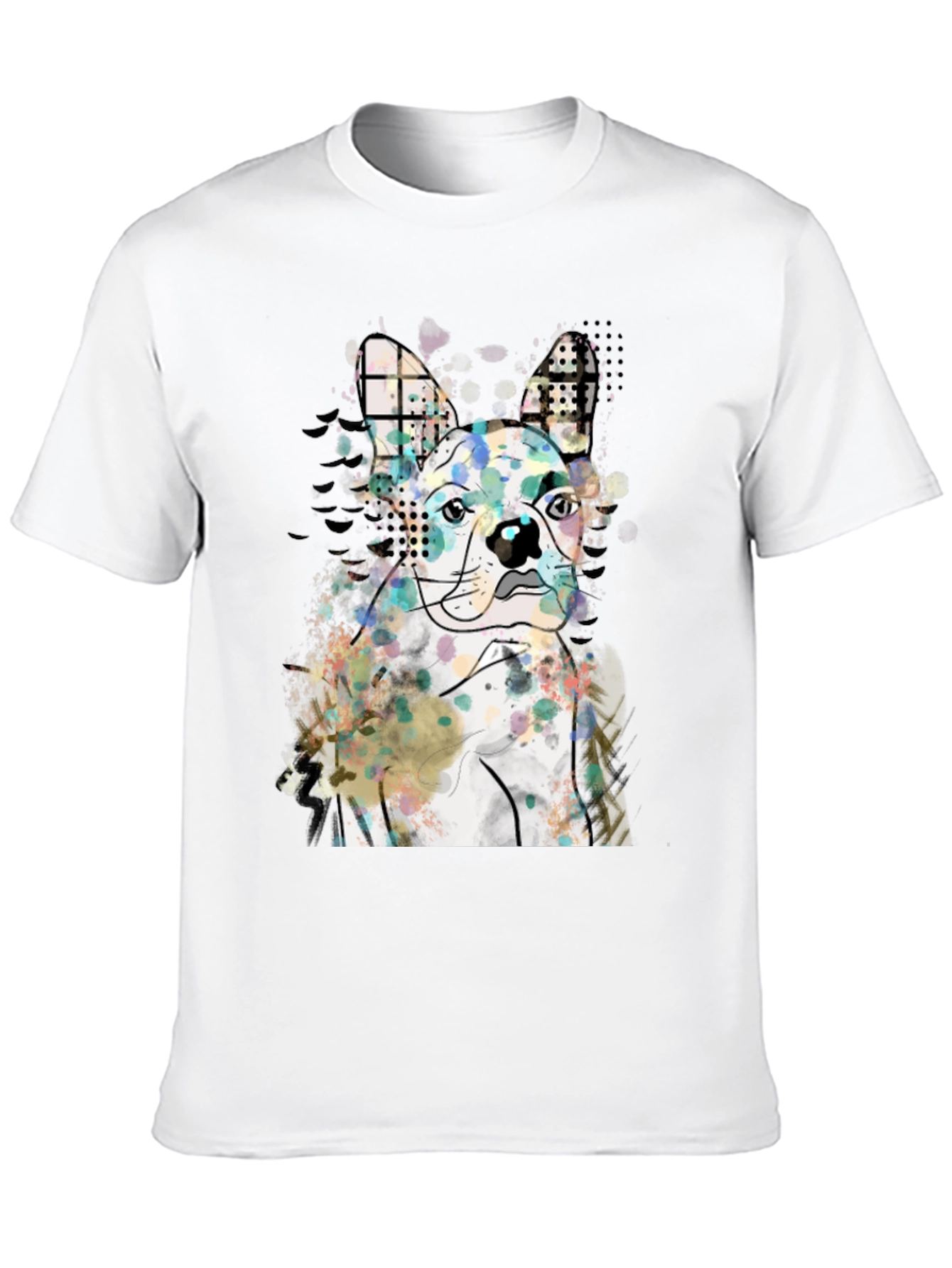 Black Dog Graphic Men's Black T-Shirt view 10