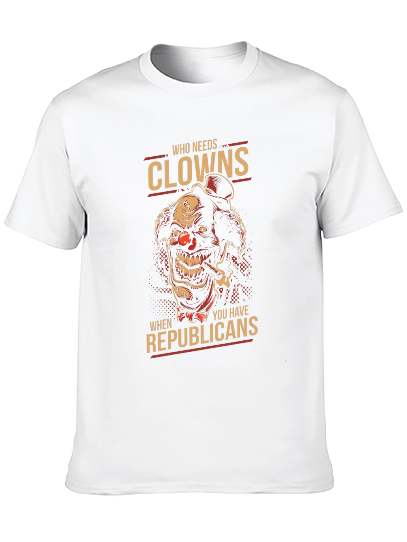 Black Clown vs Republicans Graphic Tee - Political Humor T-Shirt view 10