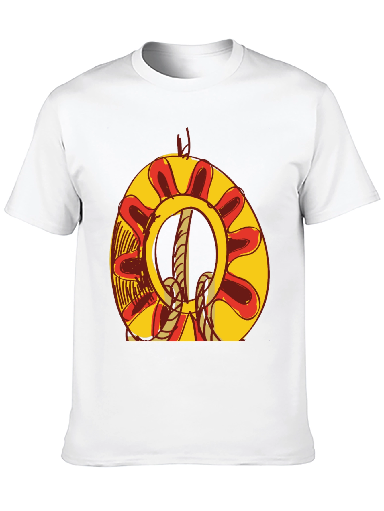 Black Nautical Knot Graphic Tee - Bold Design, Soft Comfort view 10