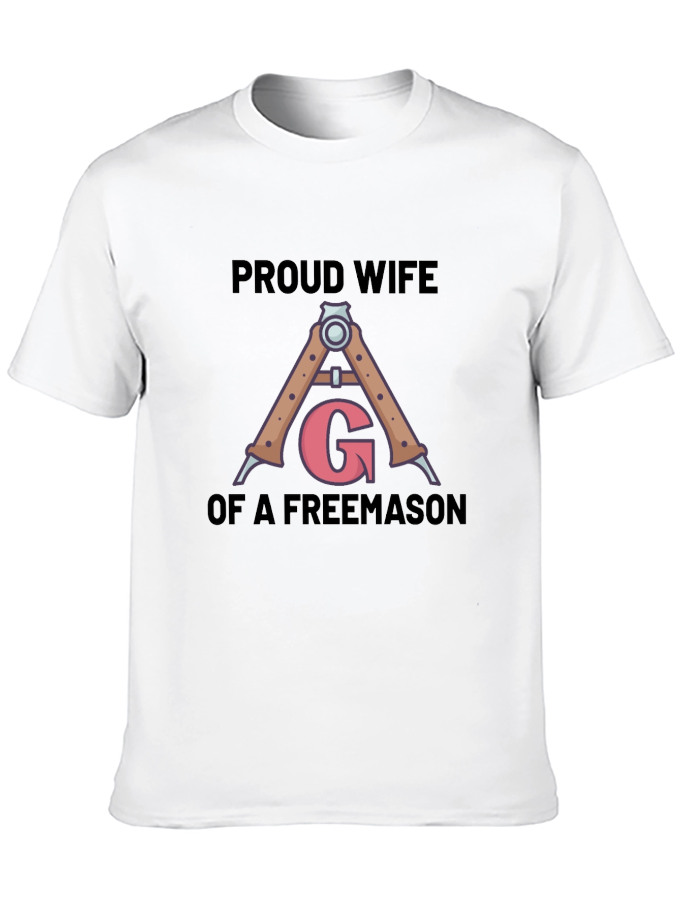 Black Proud Wife Freemason T-Shirt view 10