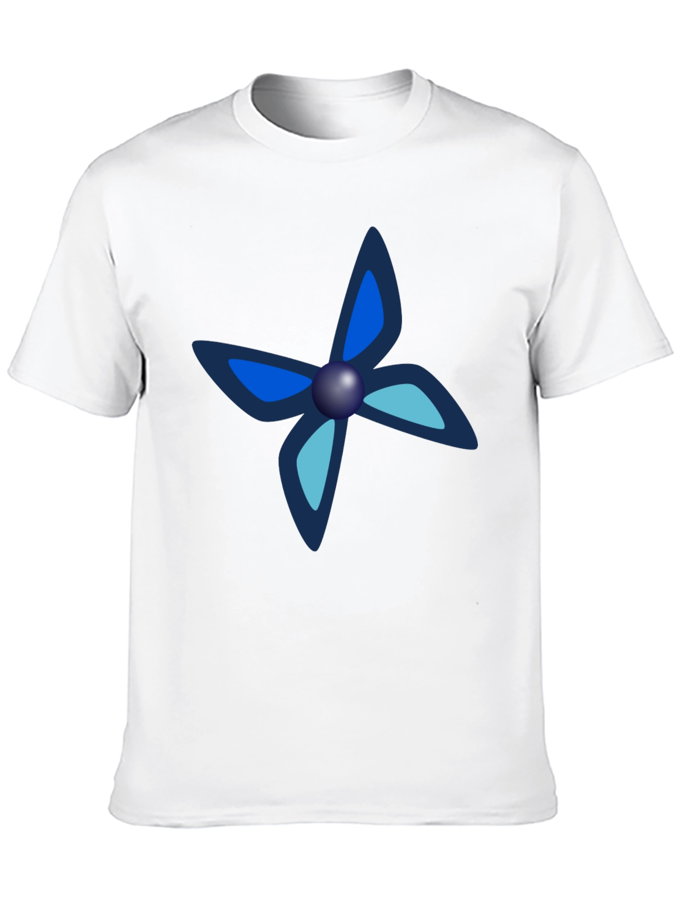 Black Black Tee with Unique Butterfly-Like Design view 10