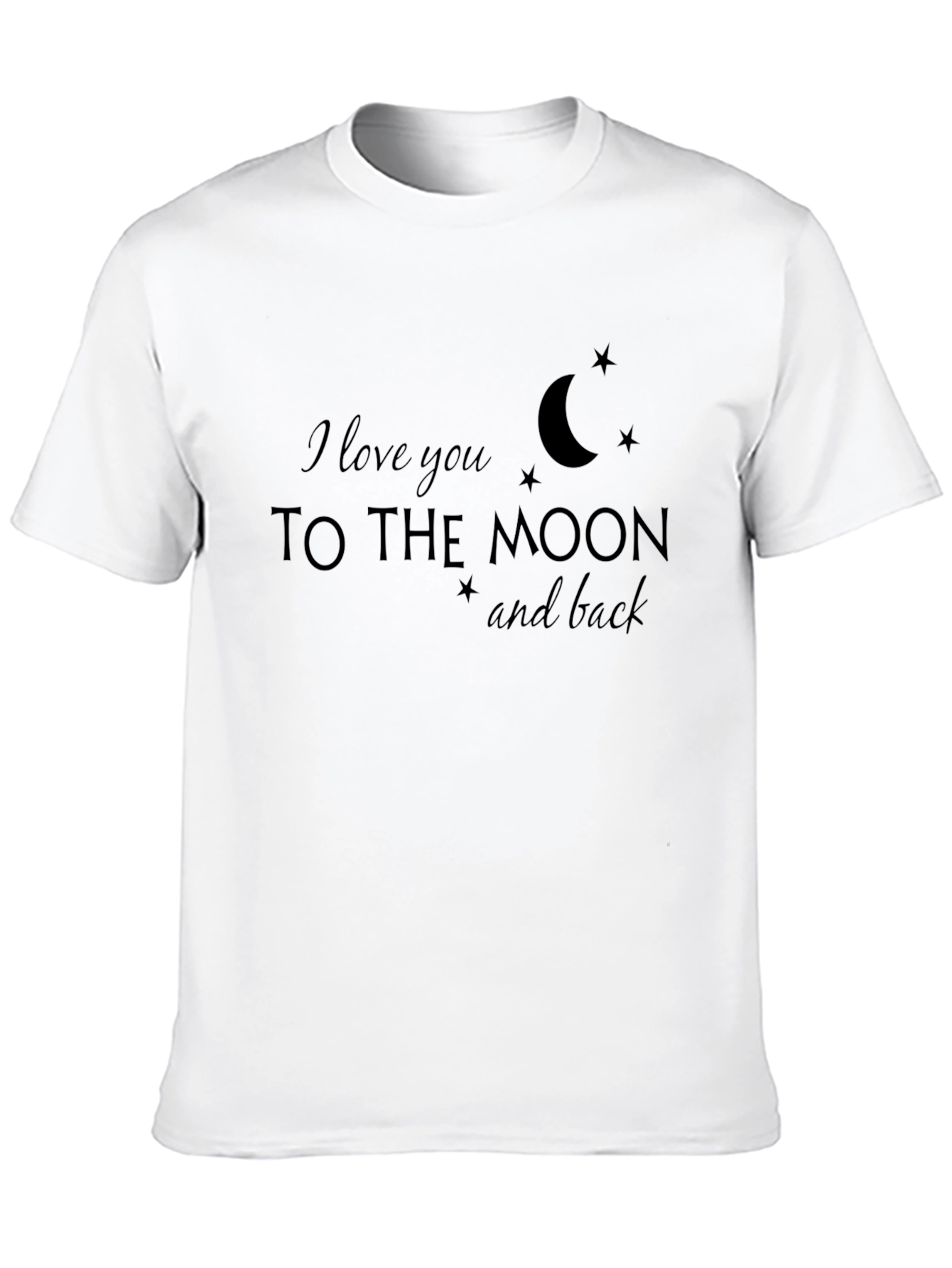 Black I Love You to the Moon and Back Graphic Tee view 10