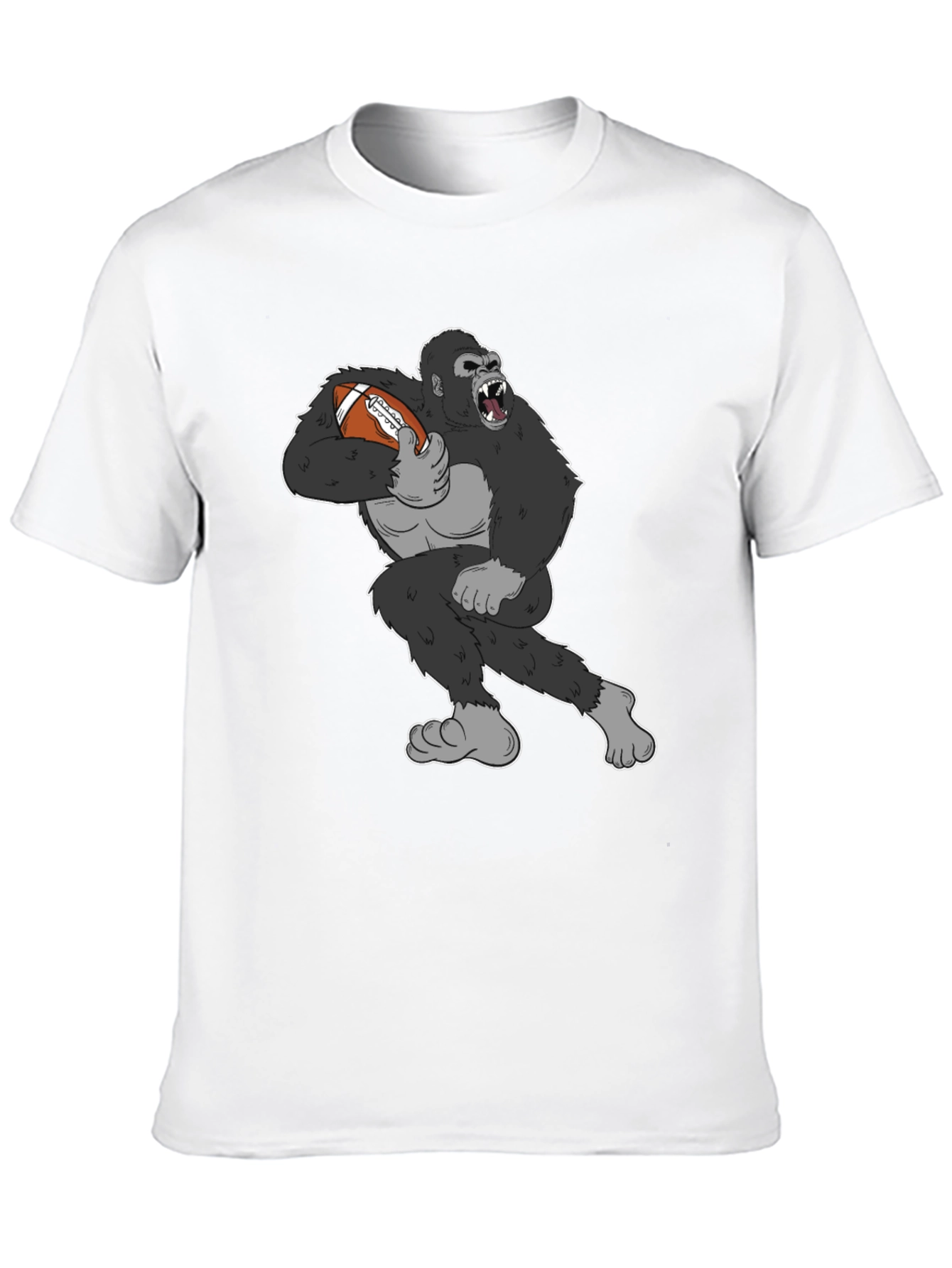 Black Gorilla Football T-Shirt - Black view 10