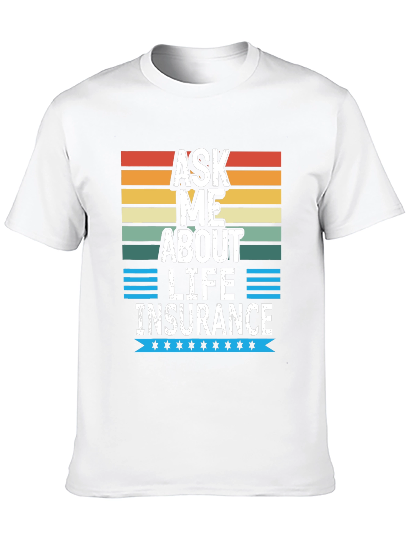 Black Ask Me About Life Insurance Graphic Tee view 10