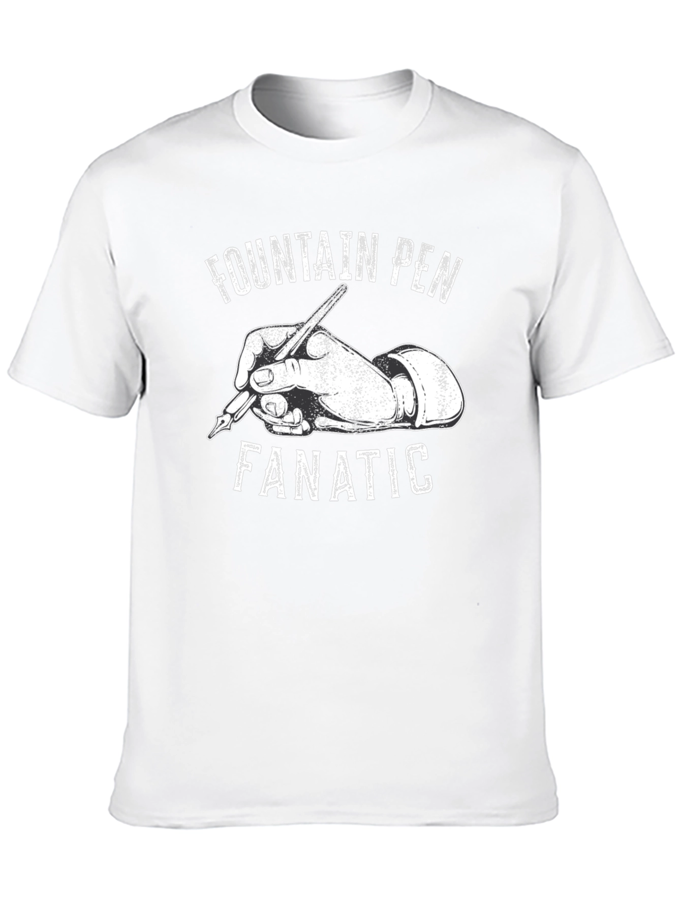 Black Fountain Pen Fanatic Graphic T-Shirt view 10