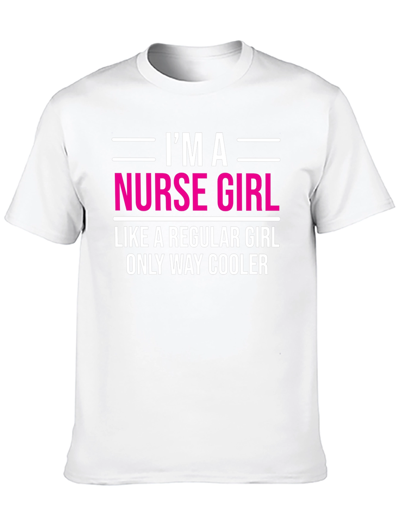 Black I'm A Nurse Girl T-Shirt view 10