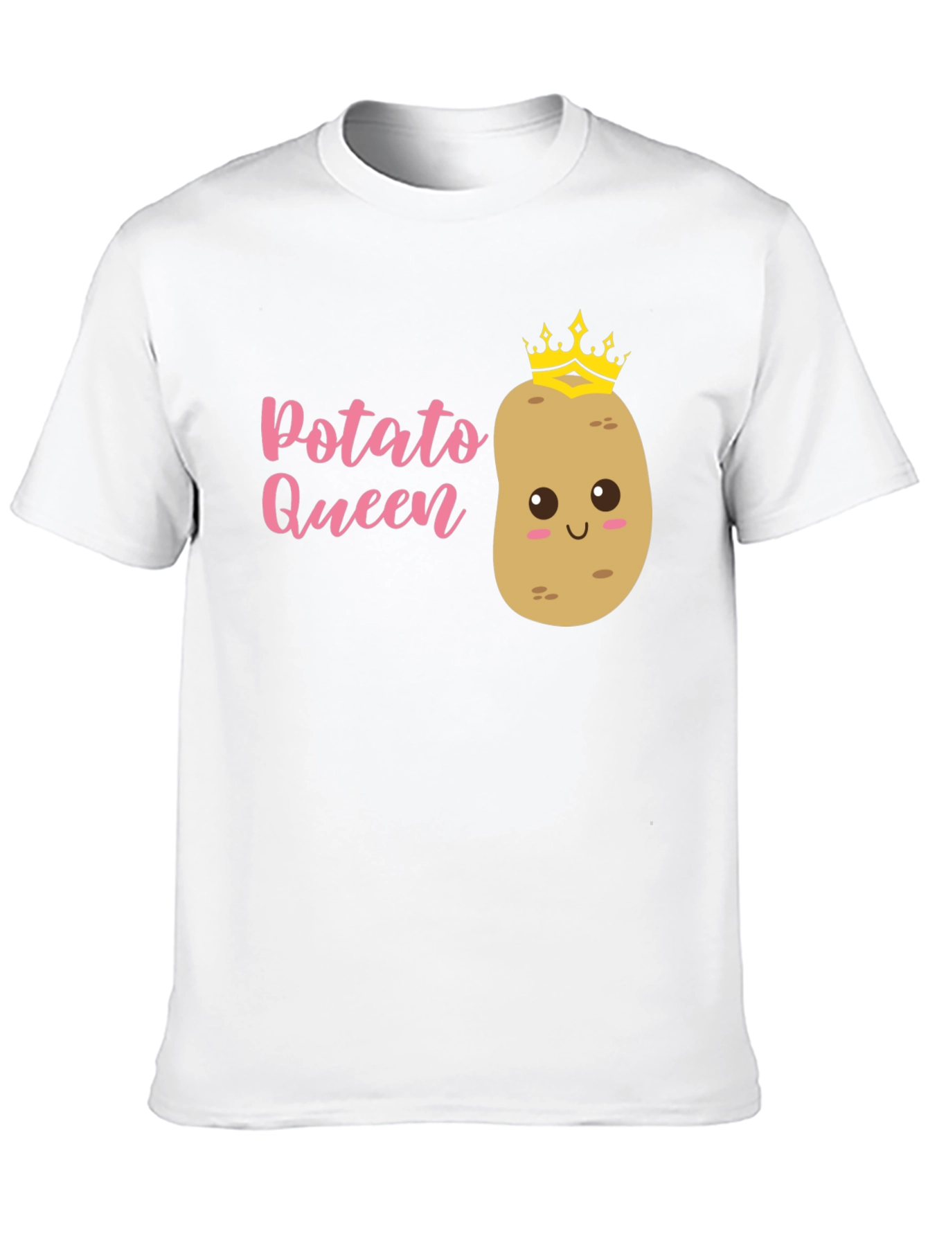 Black Potato Queen Graphic T-Shirt - Funny Novelty Tee view 10