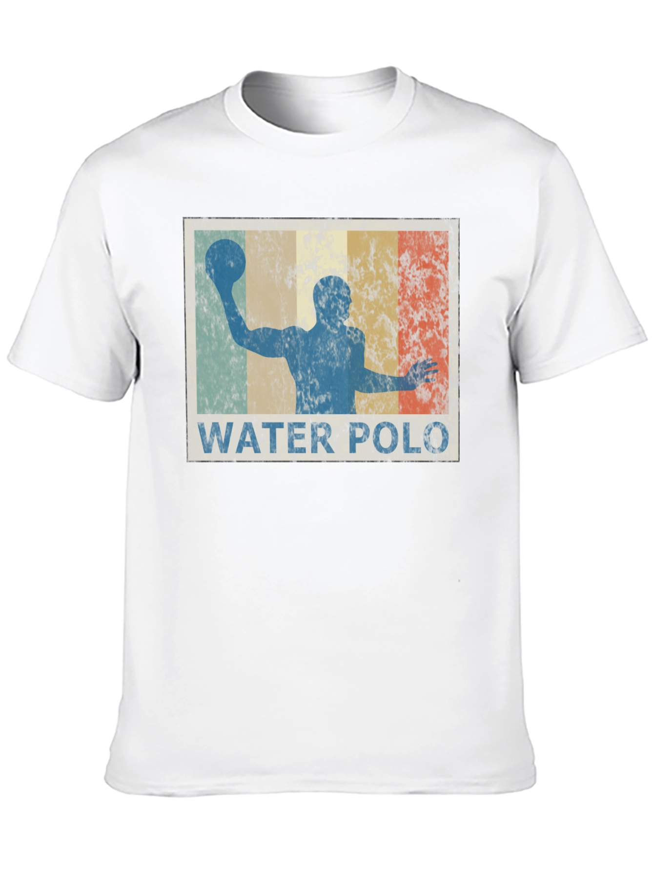 Black Vintage Water Polo T-Shirt - Retro Style Tee view 10