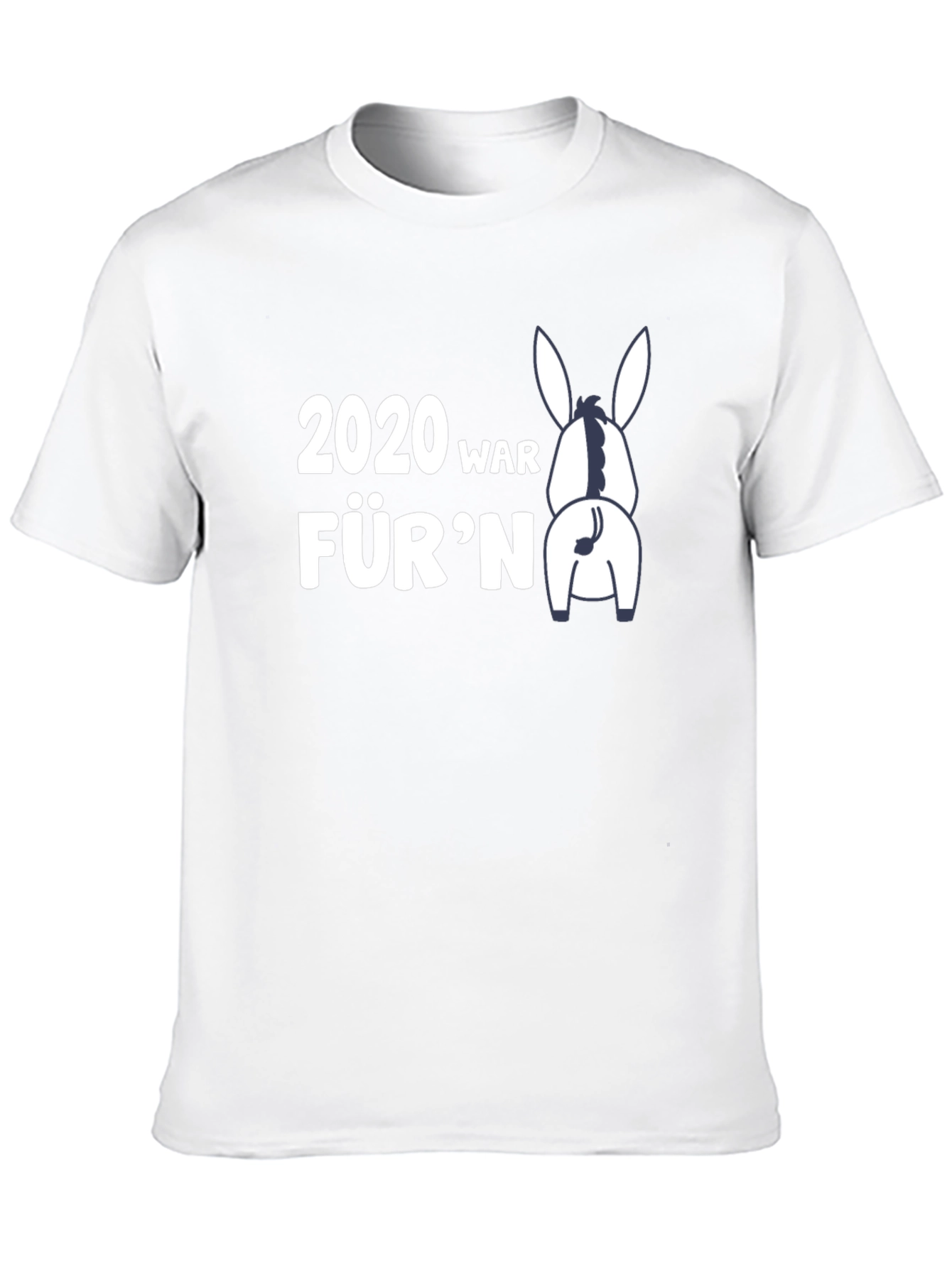 Black 2020 Donkey Funny Graphic T-Shirt view 10