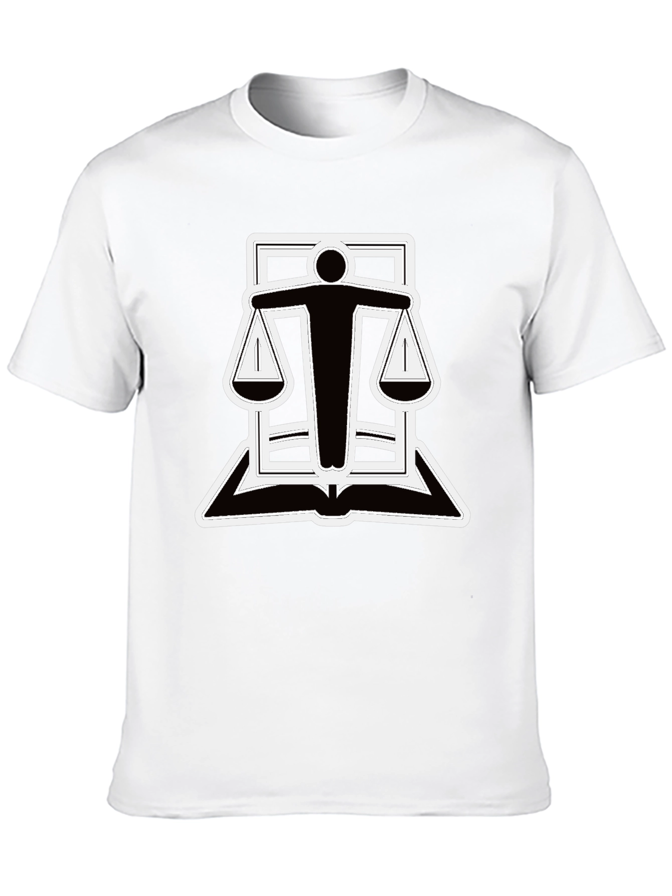 Black Scales of Justice T-Shirt - Law & Order Tee view 10