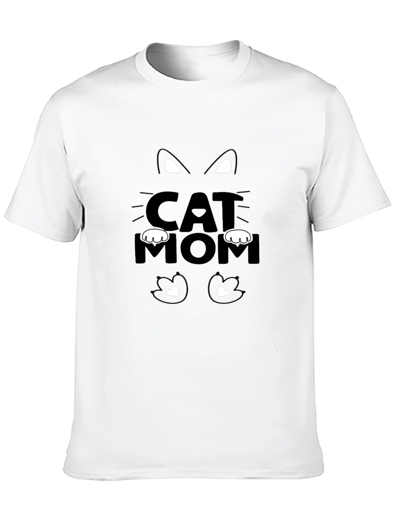 Black Cat Mom Black T-Shirt view 10