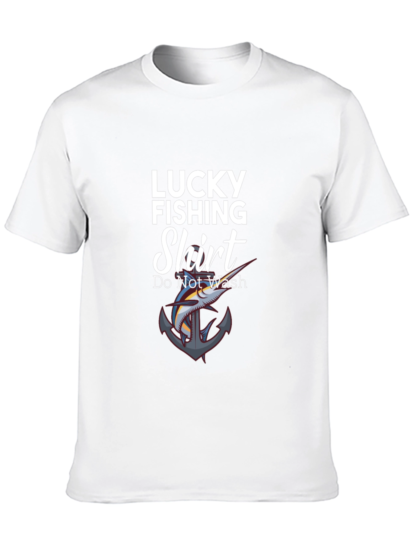 Black Lucky Fishing Shirt - Novelty Graphic Tee view 10