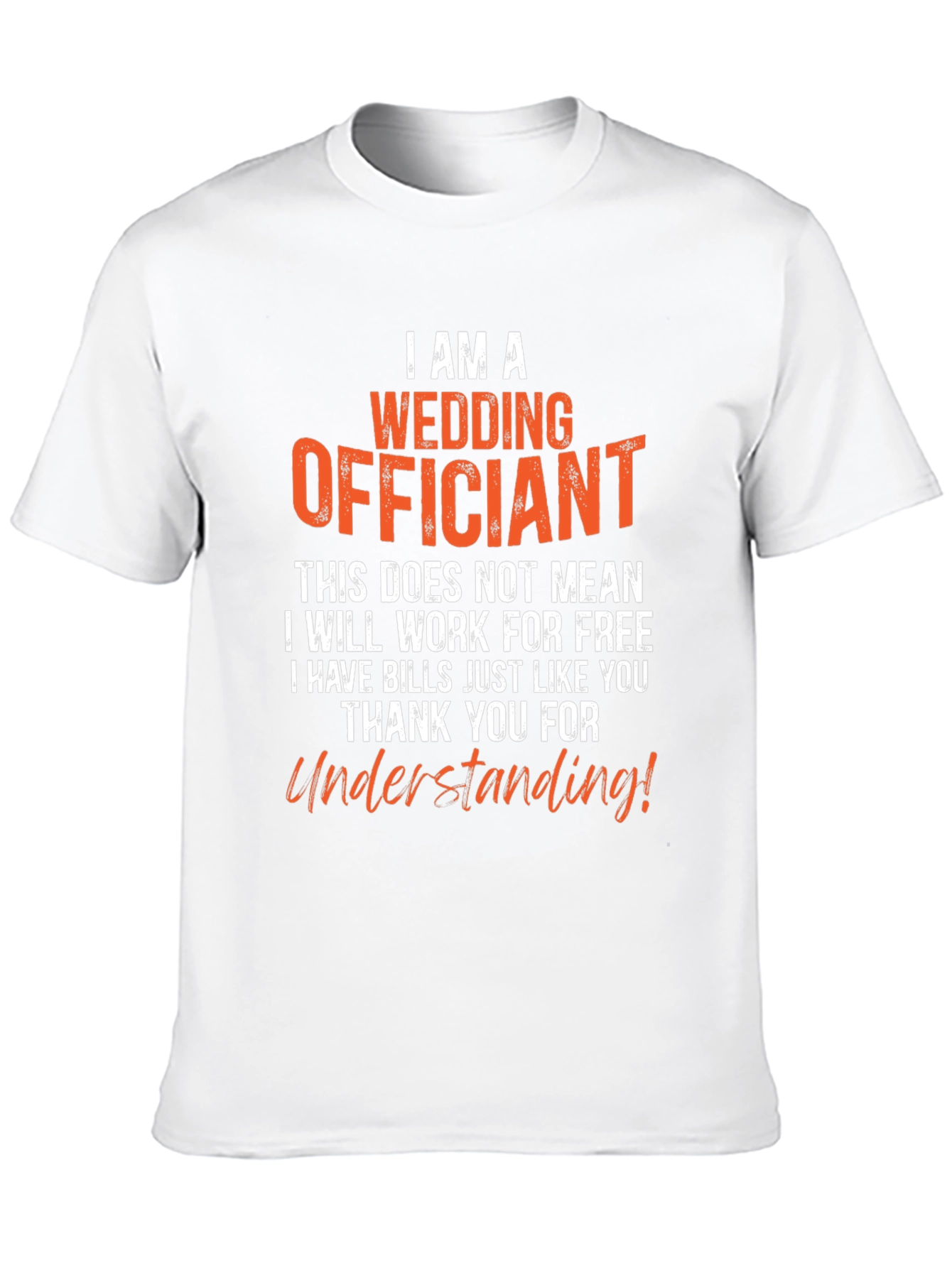 Black Wedding Officiant T-Shirt - Funny Ceremony Gift view 10