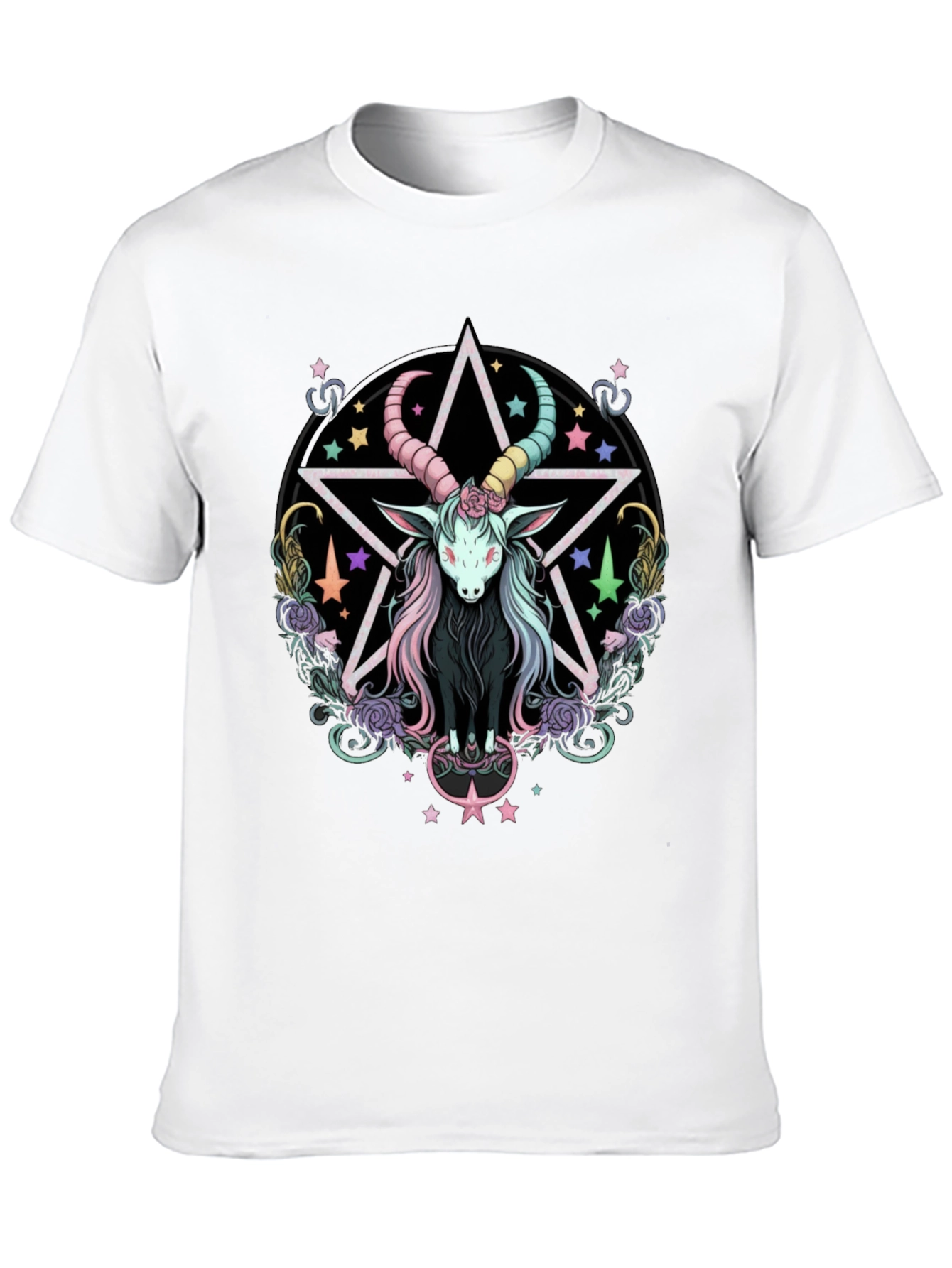 Black Pastel Goth Goat T-Shirt view 10