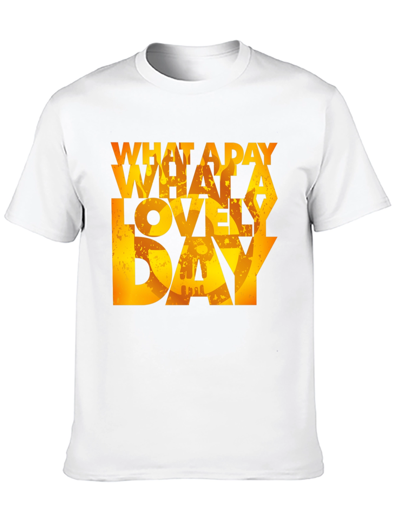 Black What a Lovely Day T-Shirt - Black Graphic Tee view 10