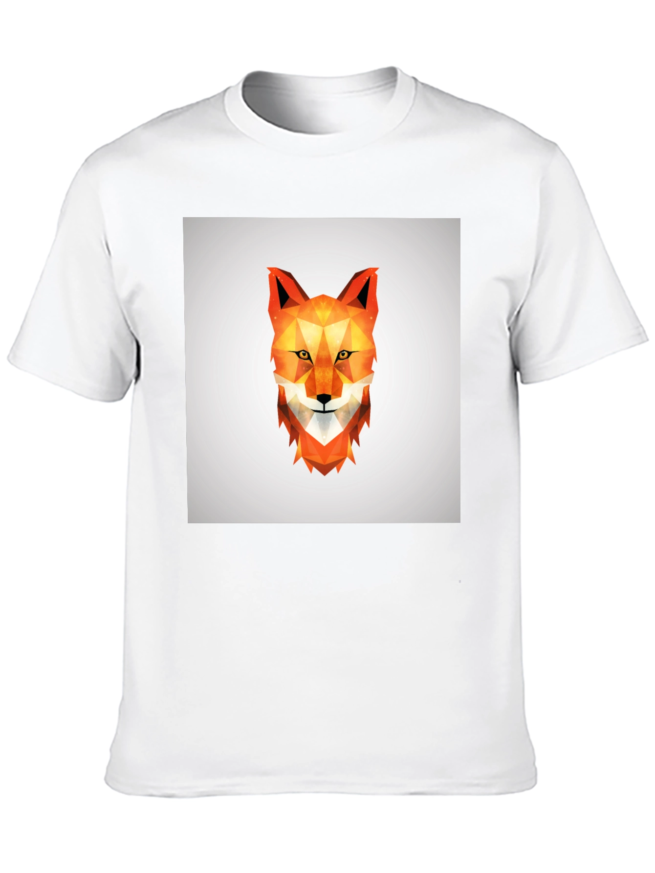 Black Geometric Fox Tee - Modern Graphic Print view 10