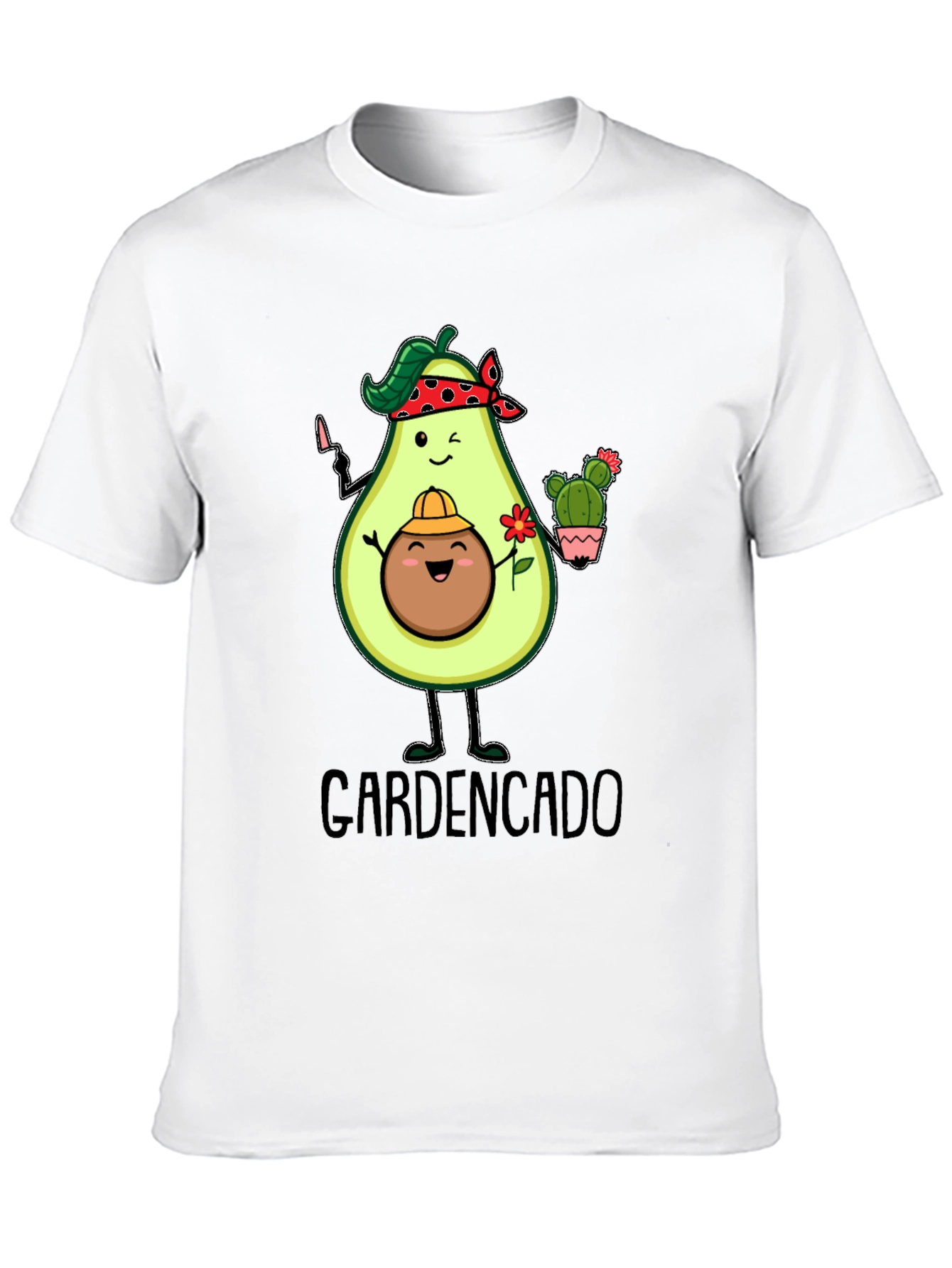 Black Gardencado Funny Avocado Gardener Black T-Shirt view 10