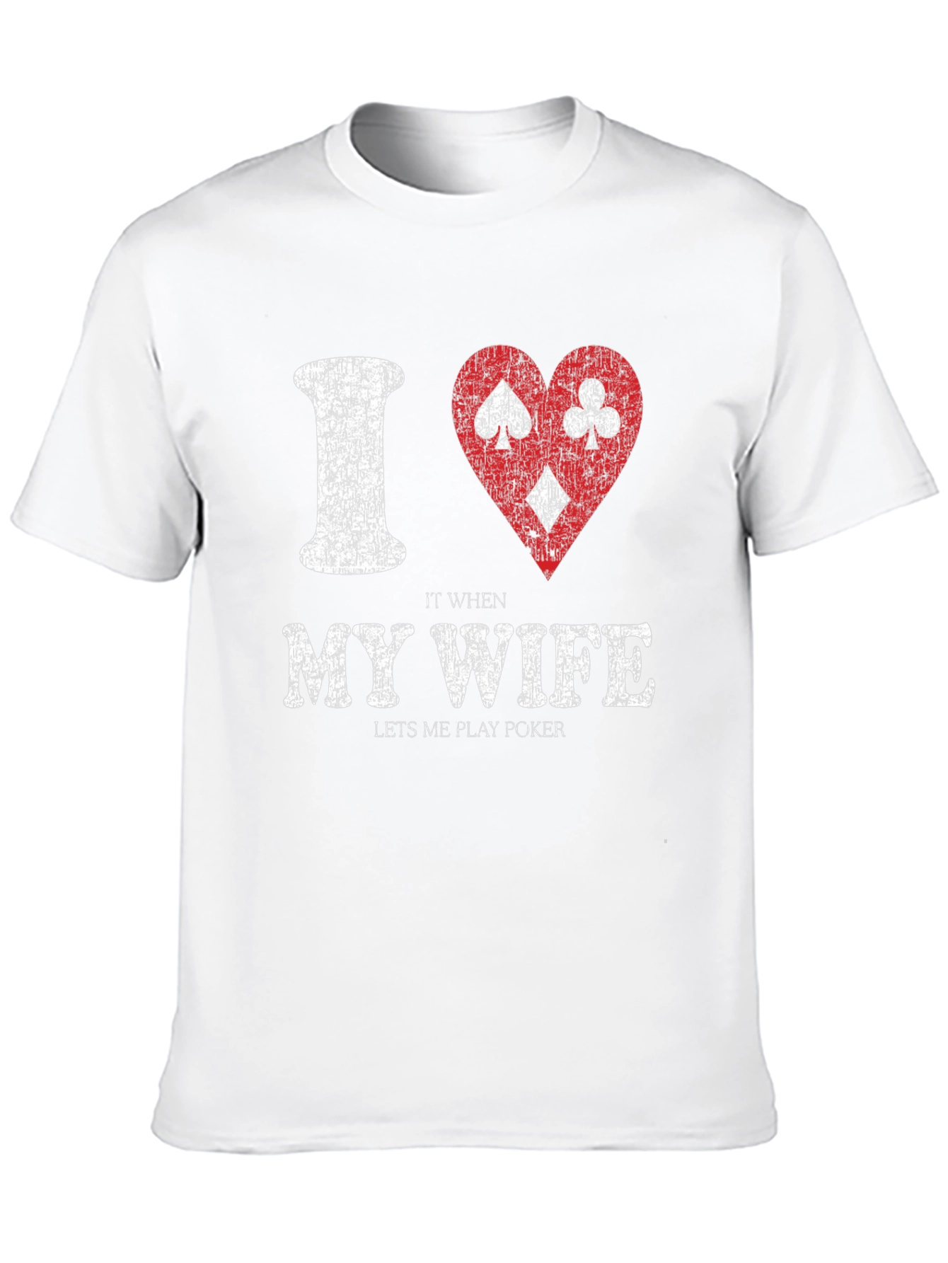 Black Funny Poker T-Shirt: I Love It When My Wife Lets Me Play view 10