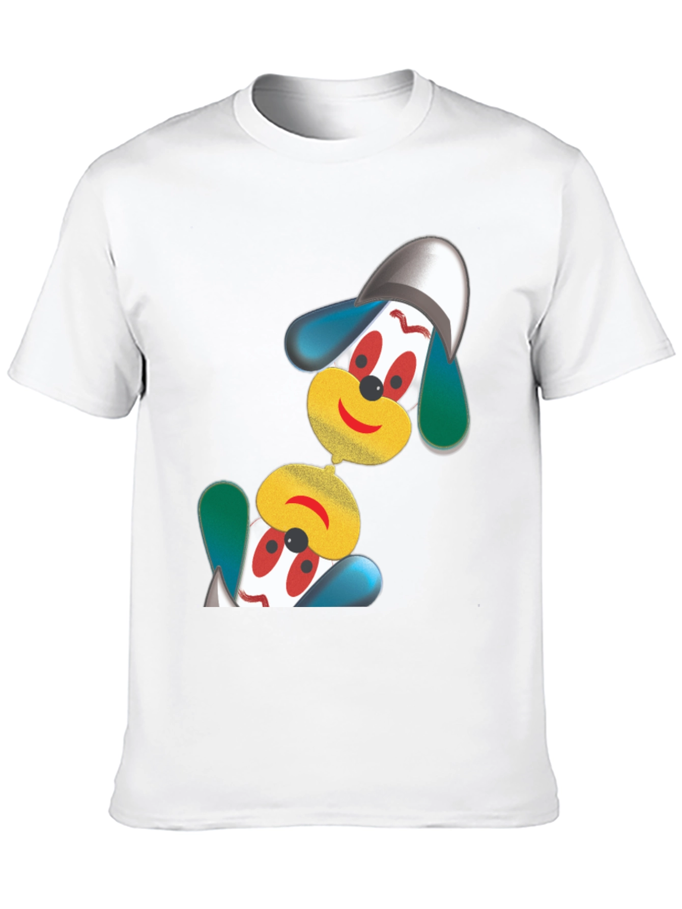 Black Fun Cartoon Character Black T-Shirt view 10