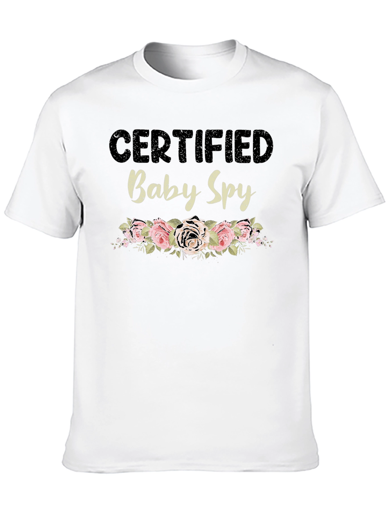 Black Certified Baby Spy Floral Graphic Tee view 10